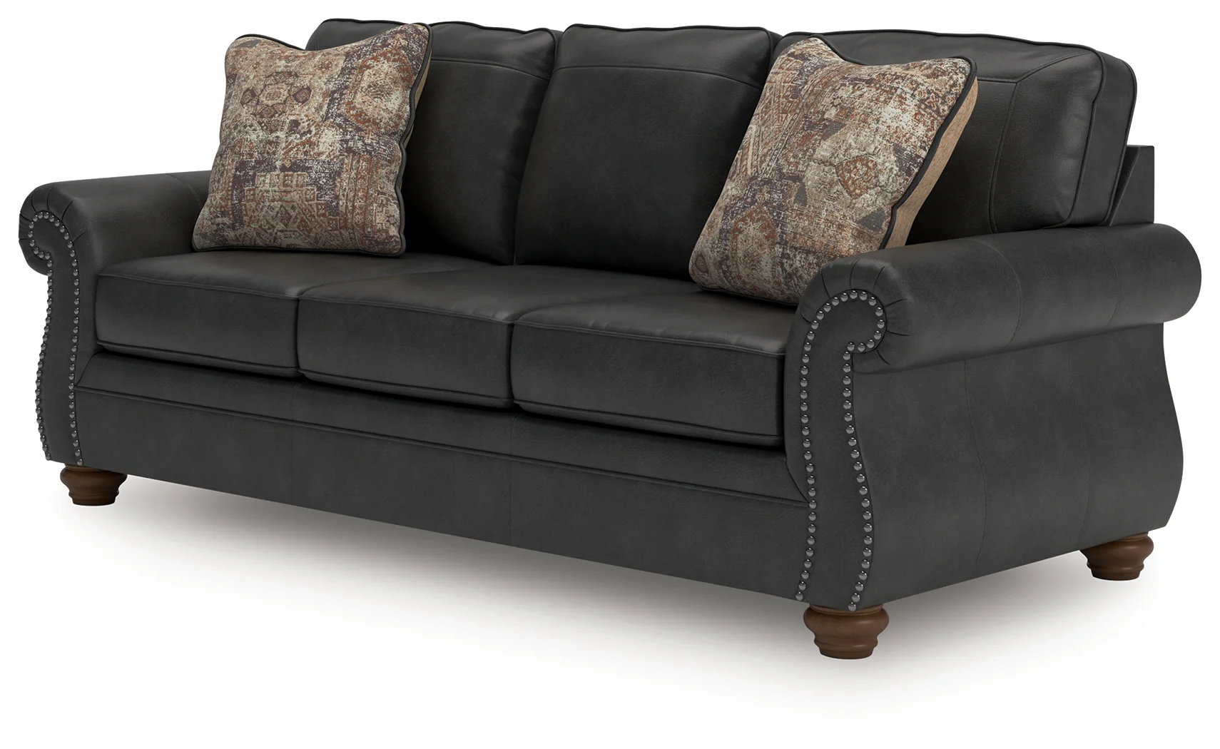 Chasemore Granite Faux Leather Sofa - Image 2