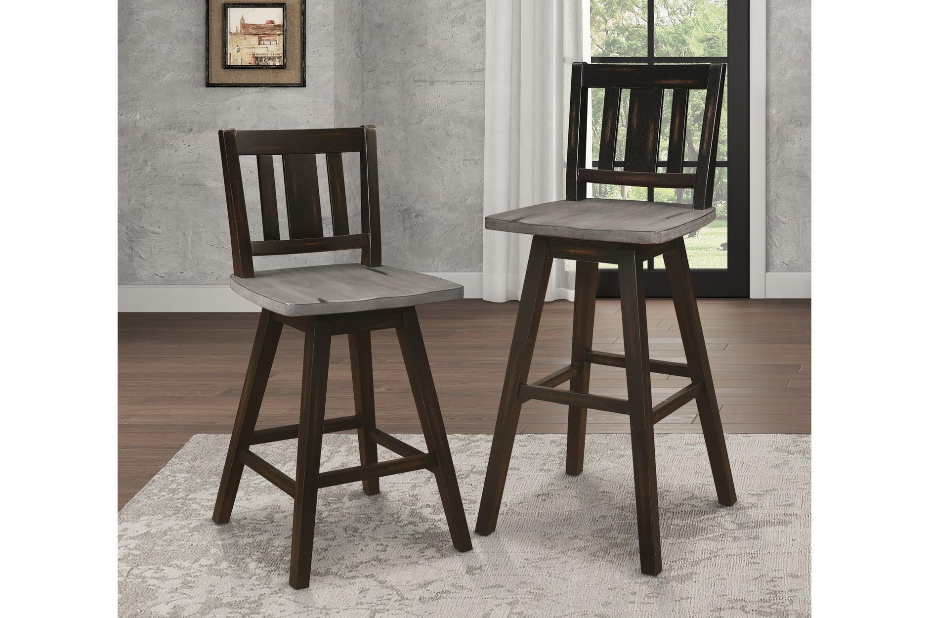Amsonia Black Sand Upholstered Rectangular Dining Room Set - Image 2