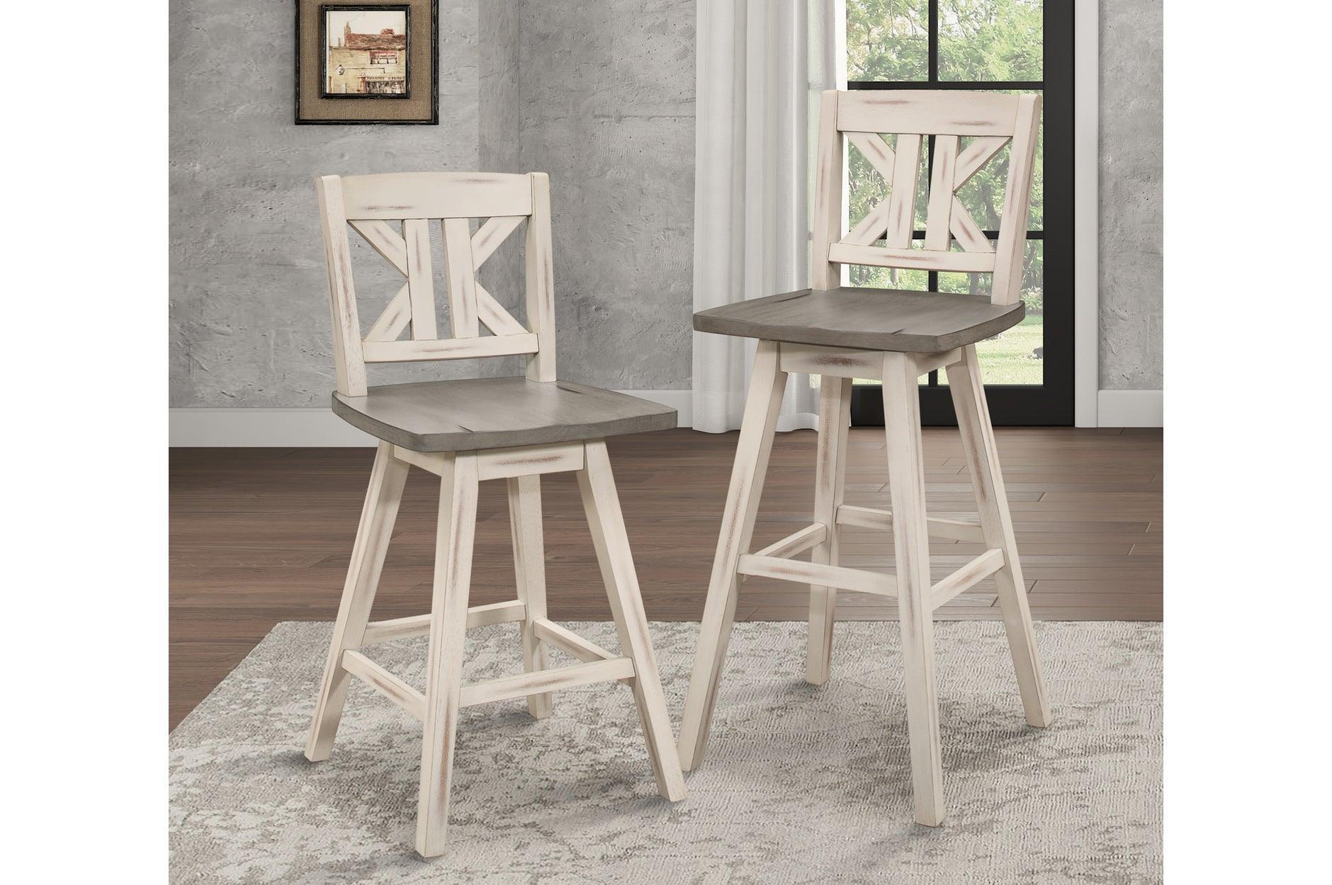 Amsonia White Sand Rectangular Counter Height Set - Image 2