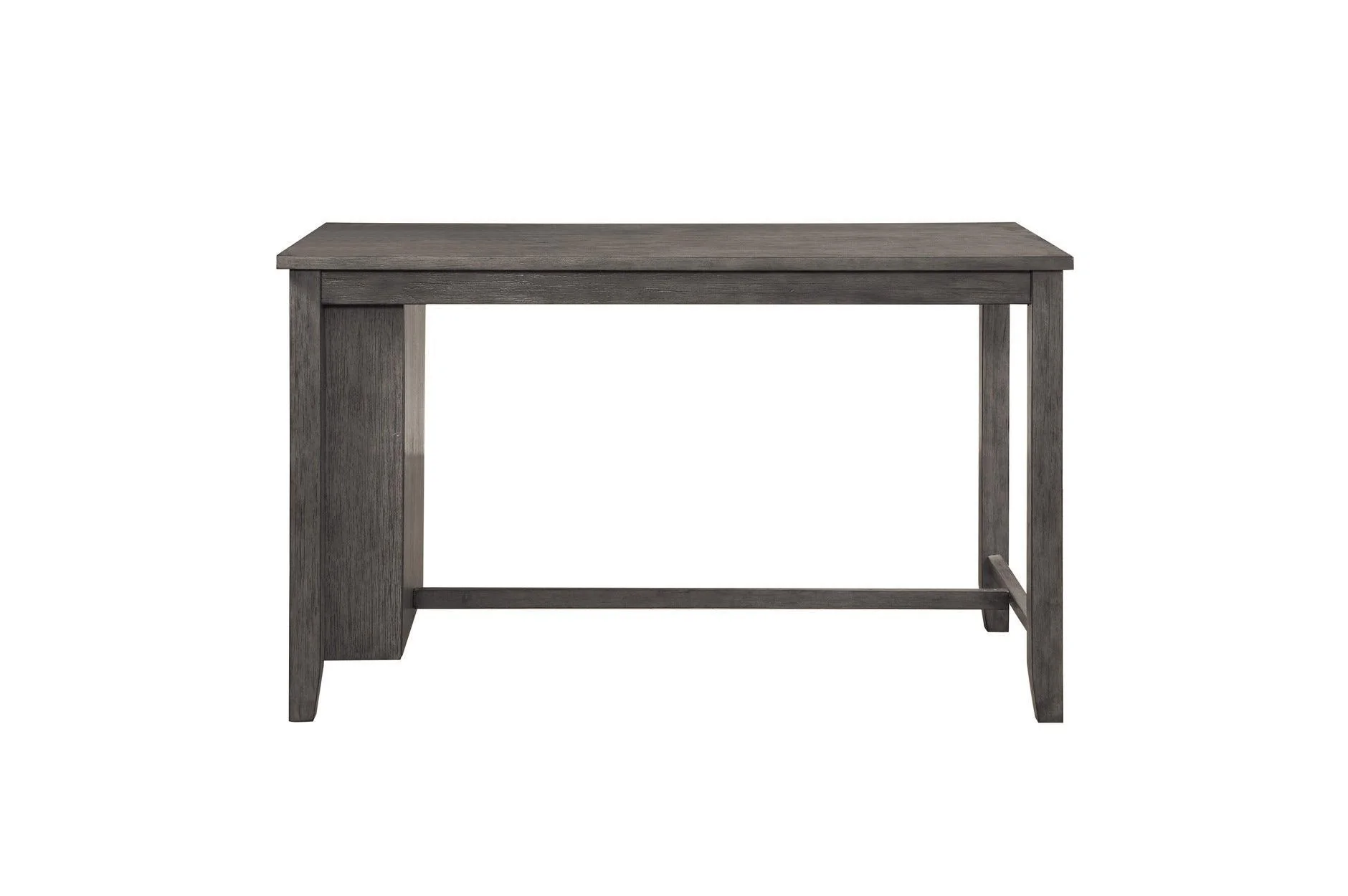Timbre Black Wire Brown Fabric Rectangular Counter Height Table - Image 1