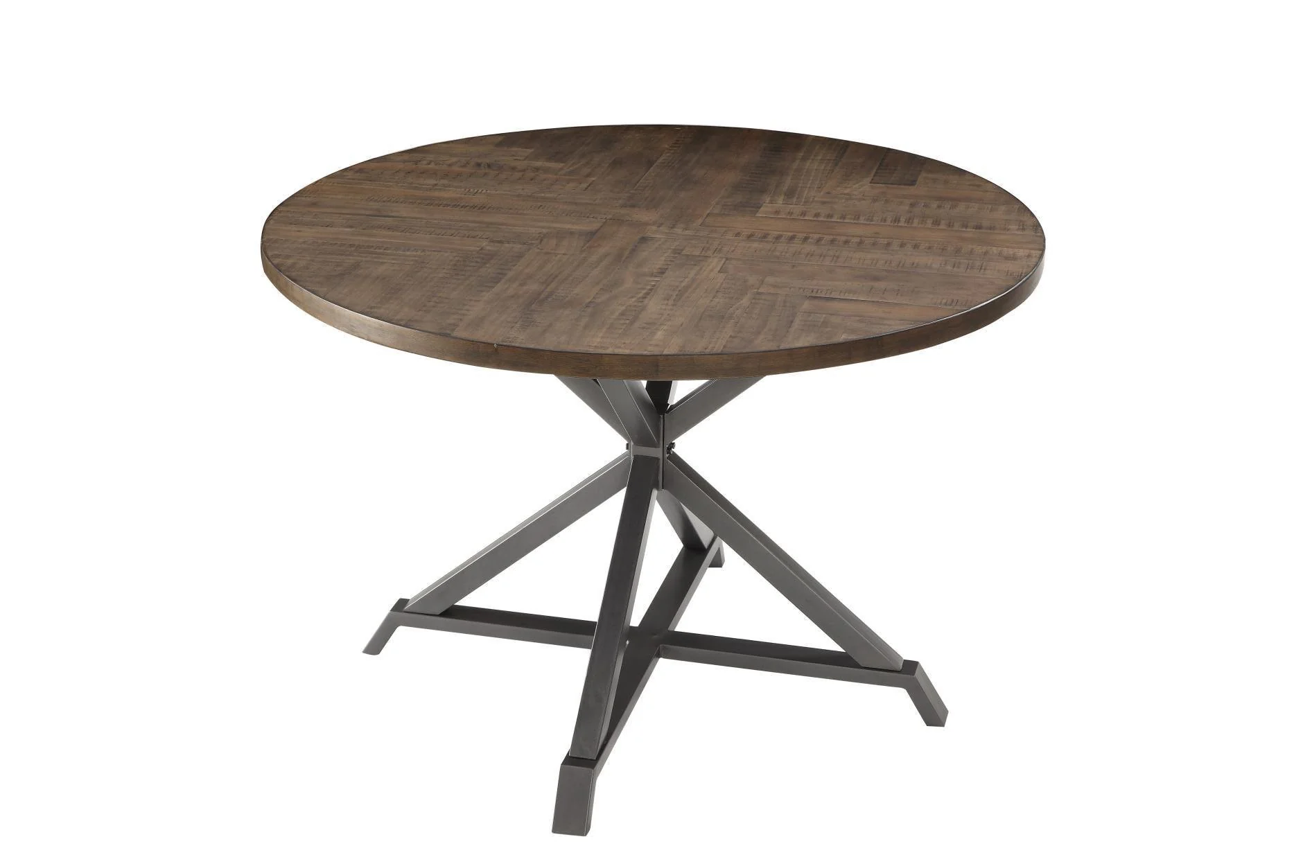 Fideo Faux Leather Round Dining Room Set - Image 3