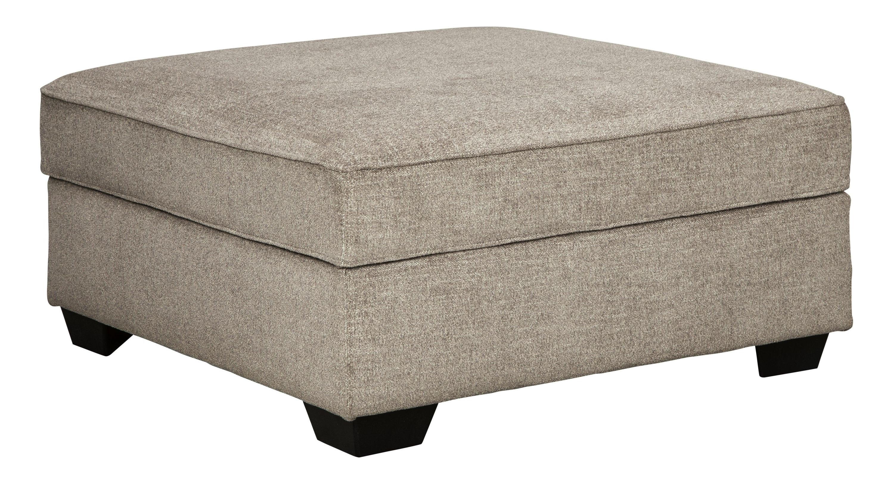 Bovarian Stone Chenille Ottoman - Image 2