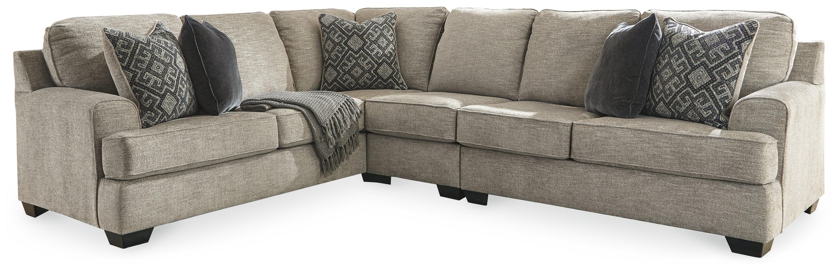 Bovarian Stone Chenille 3-Piece Sectional - Image 2