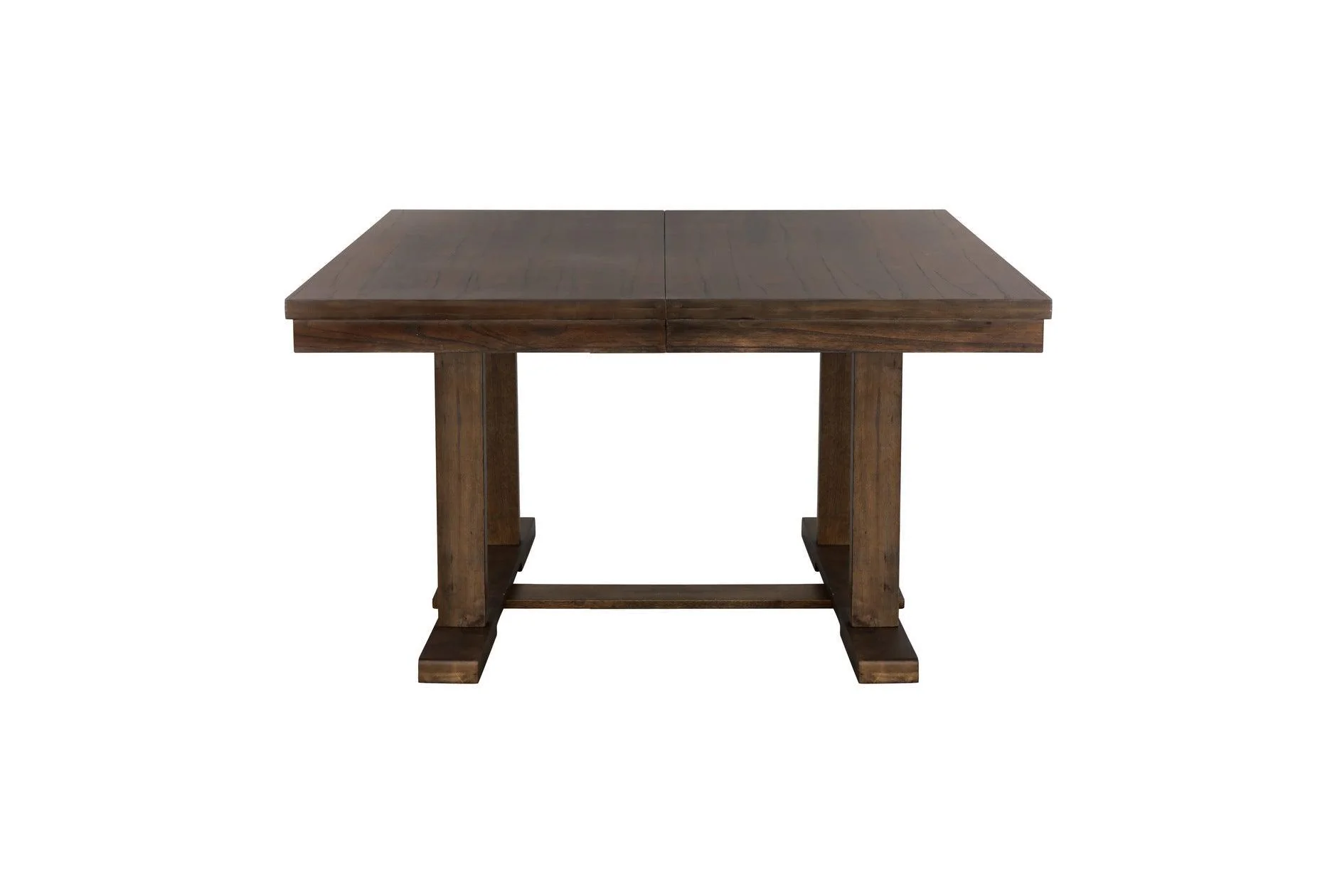Wieland Brown Faux Leather Rectangular Dining Room Set - Image 2