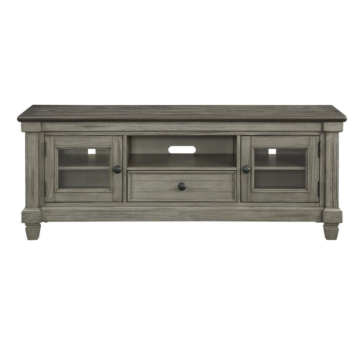 Granby Coffee Antique White Oak TV Stand - Image 1
