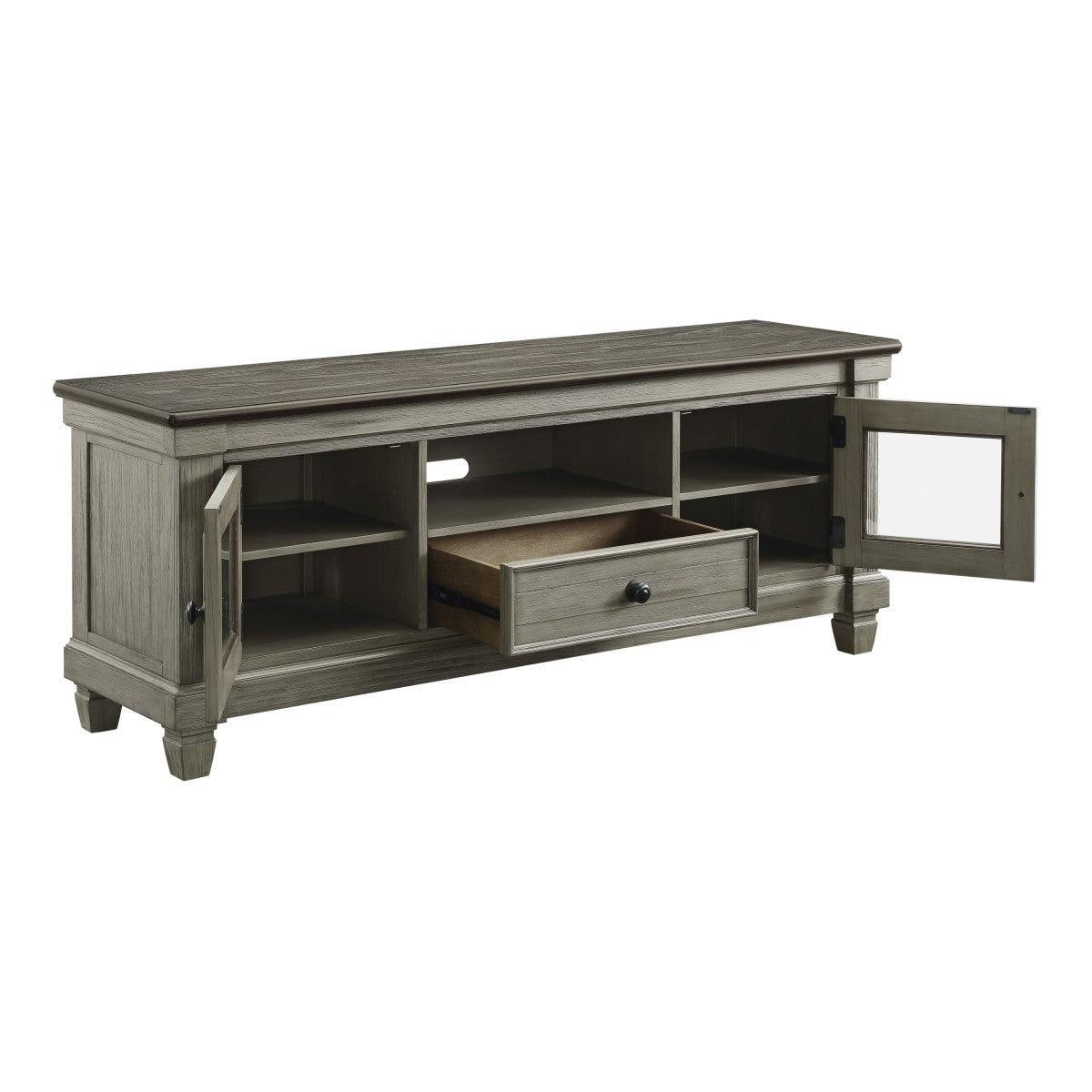 Granby Coffee Antique White Oak TV Stand - Image 3