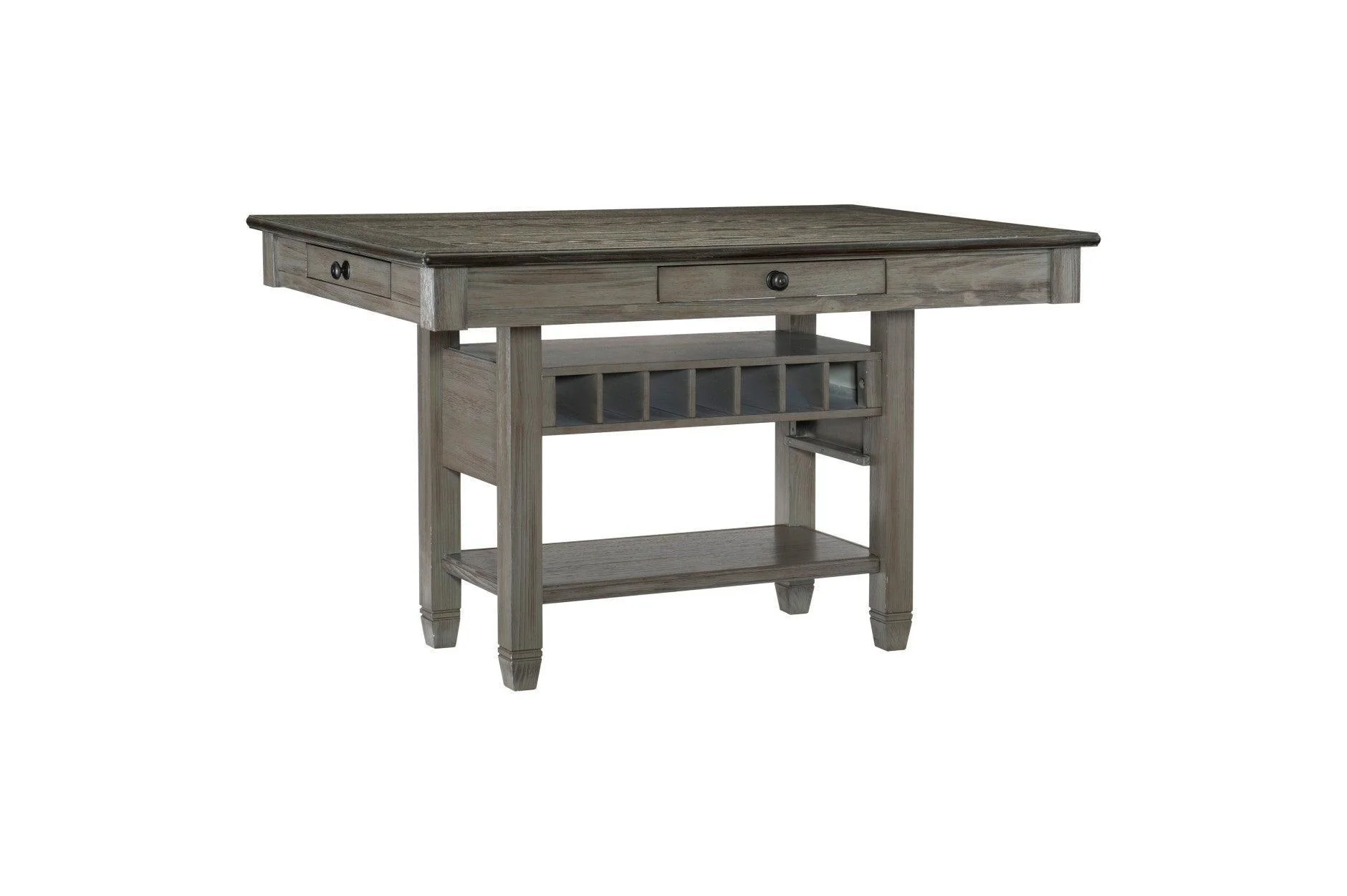 Granby Gray Fabric Rectangular Counter Height Set - Image 3