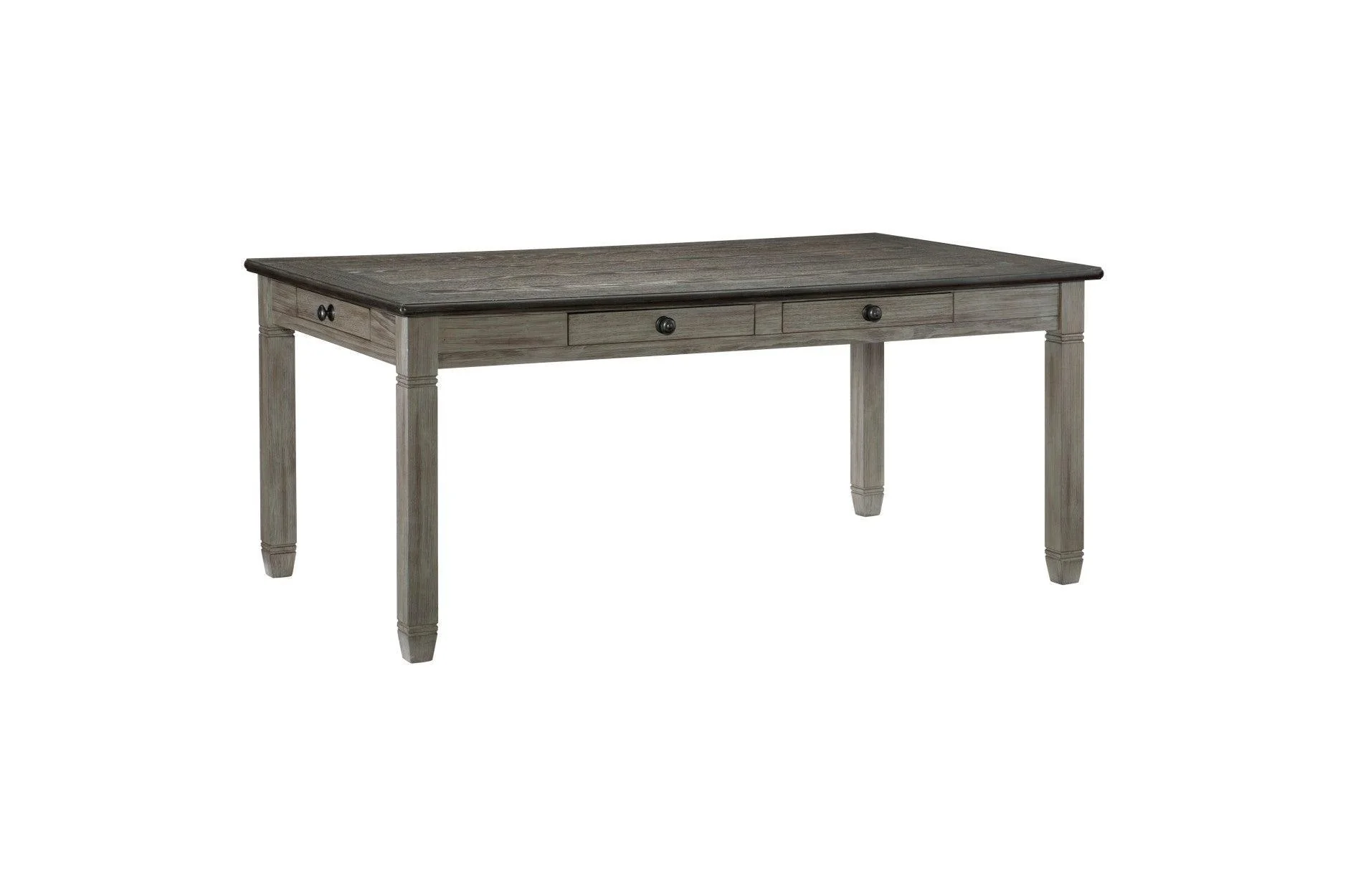 Granby Gray Fabric Rectangular Dining Room Set - Image 3