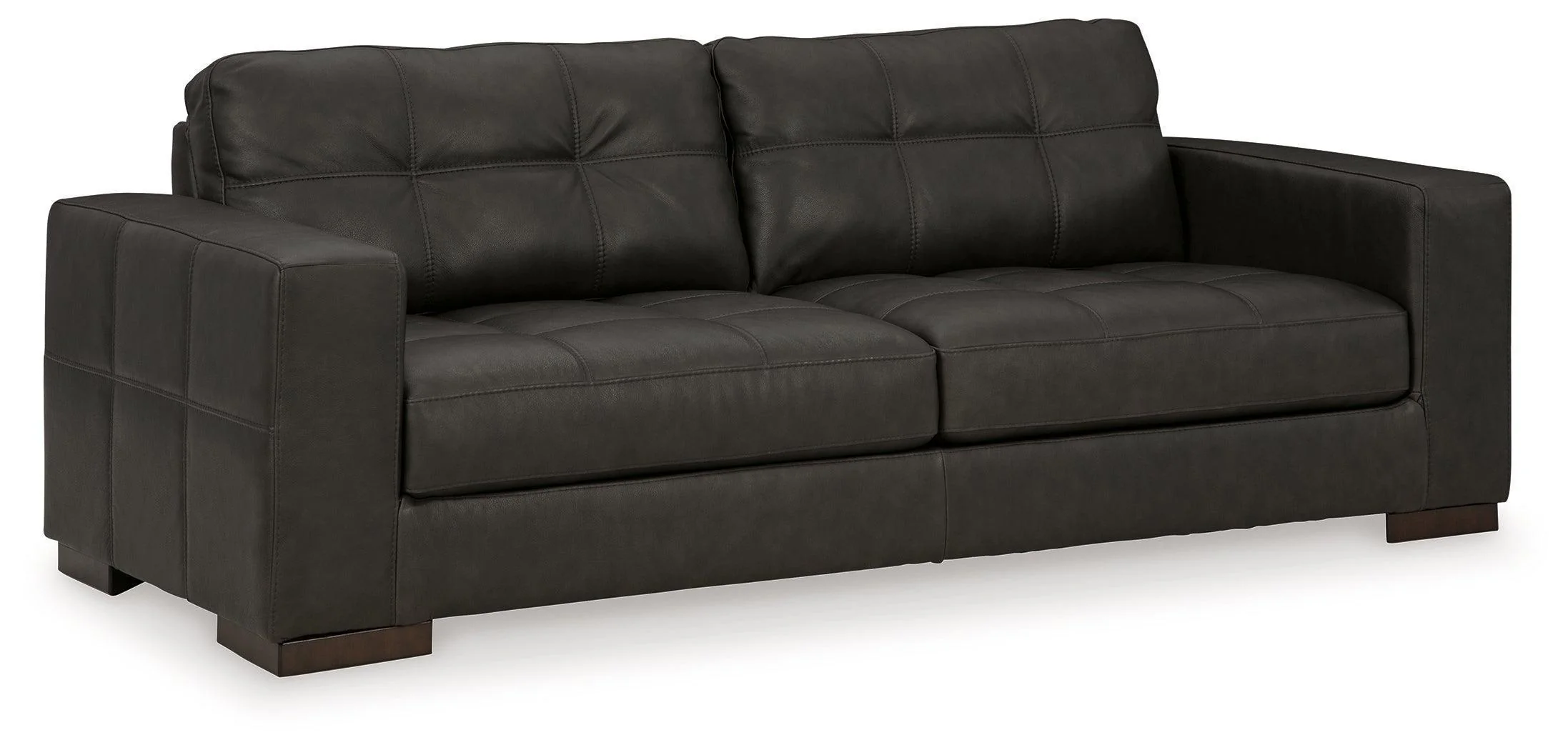 Luigi Thunder Leather Sofa - Image 3