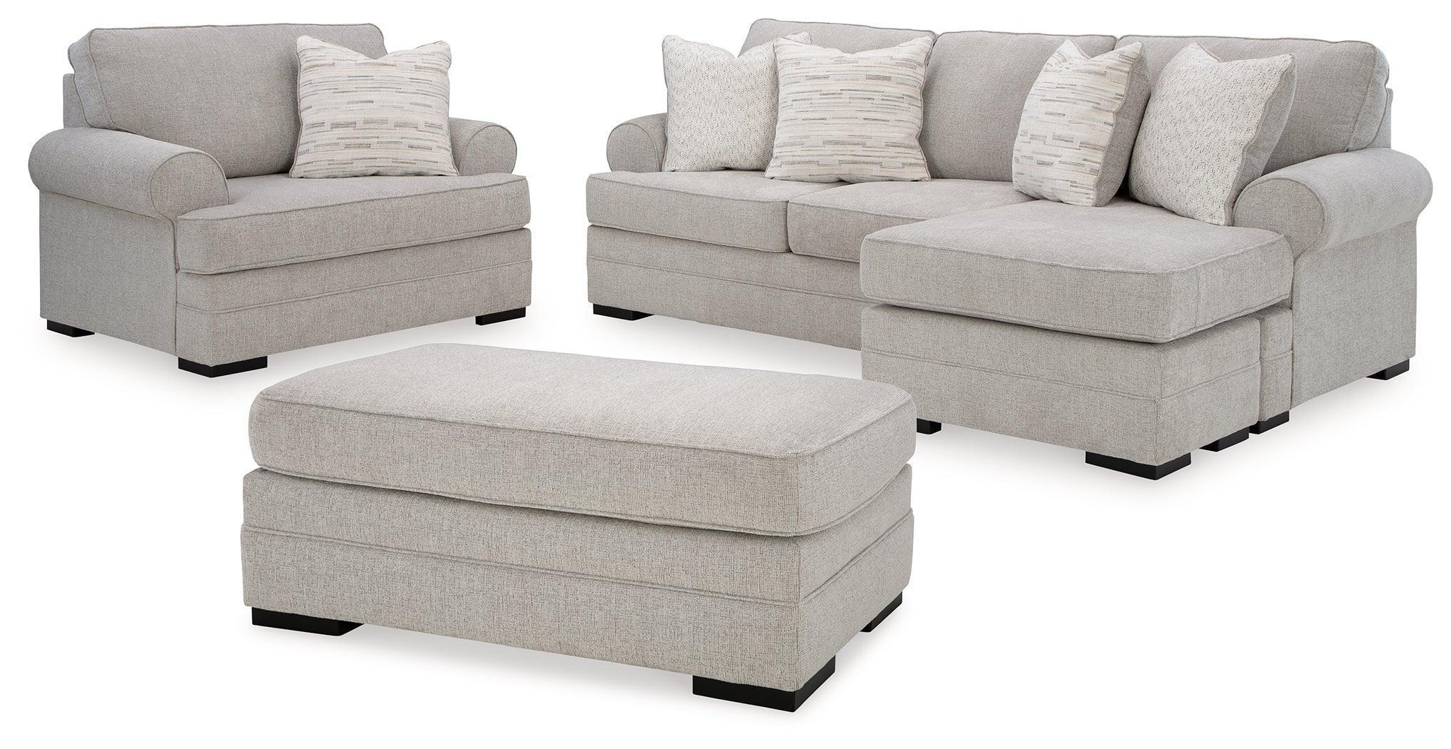 Eastonbridge Shadow Sofa Chaise, Chair, and Ottoman - Image 2