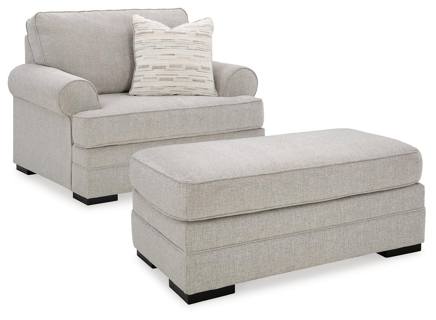 Eastonbridge Shadow Chair And Ottoman - Image 2