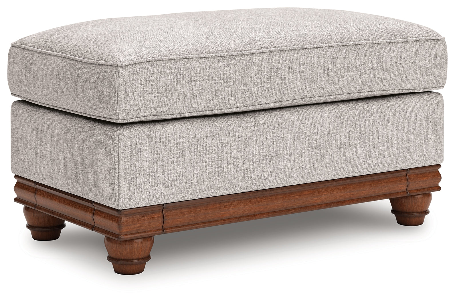 Clearbrooke Sandstone Chenille Ottoman - Image 1