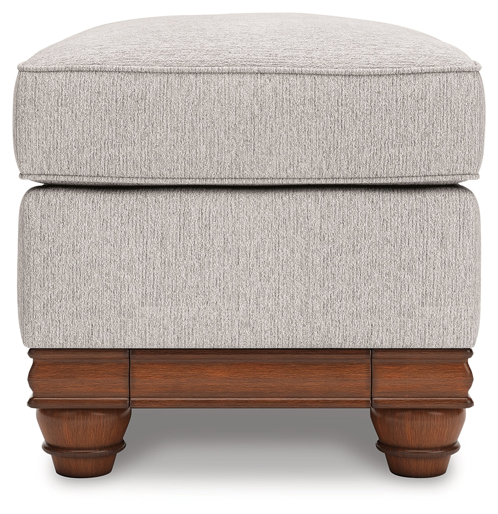 Clearbrooke Sandstone Chenille Ottoman - Image 3