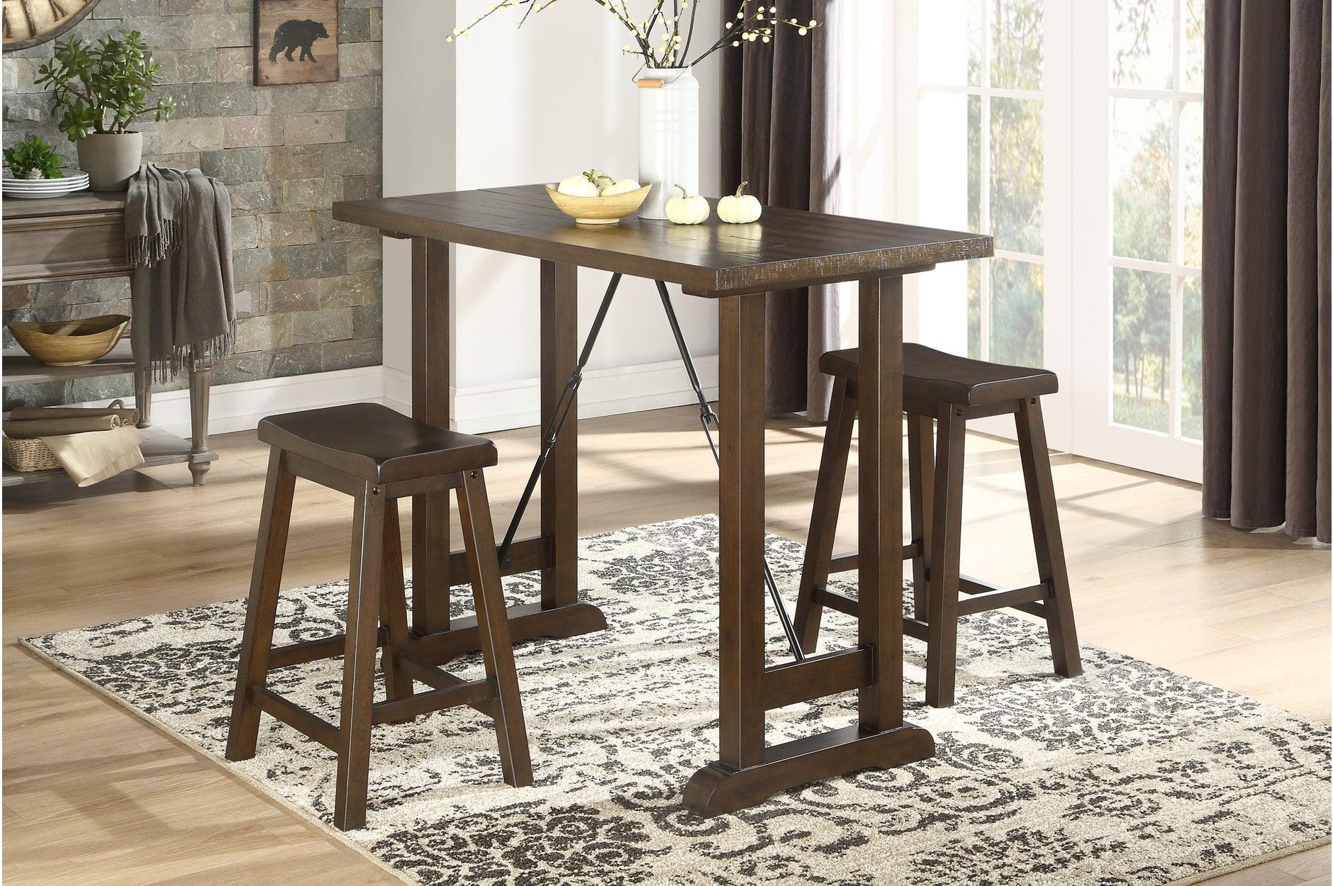 Bracknell Brown Cherry Counter Height Set