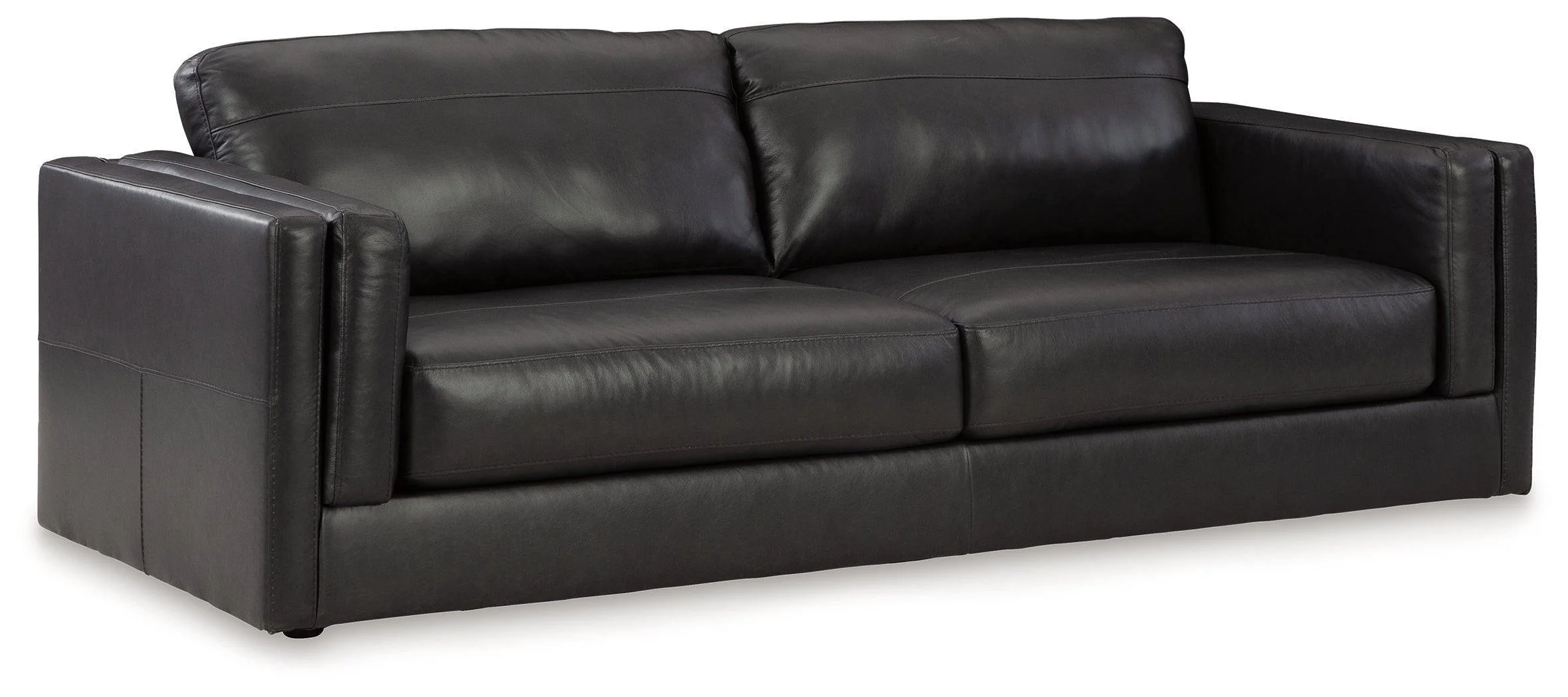 Amiata Onyx Leather Sofa - Image 3