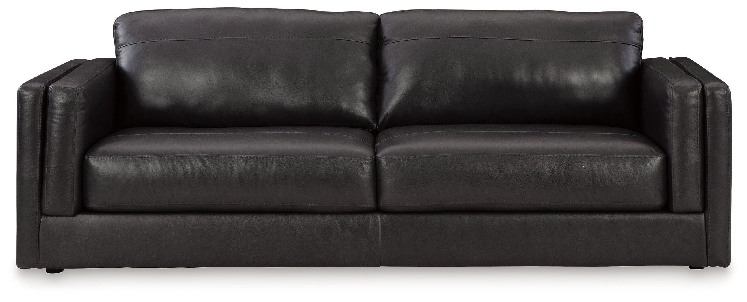 Amiata Onyx Leather Sofa - Image 2