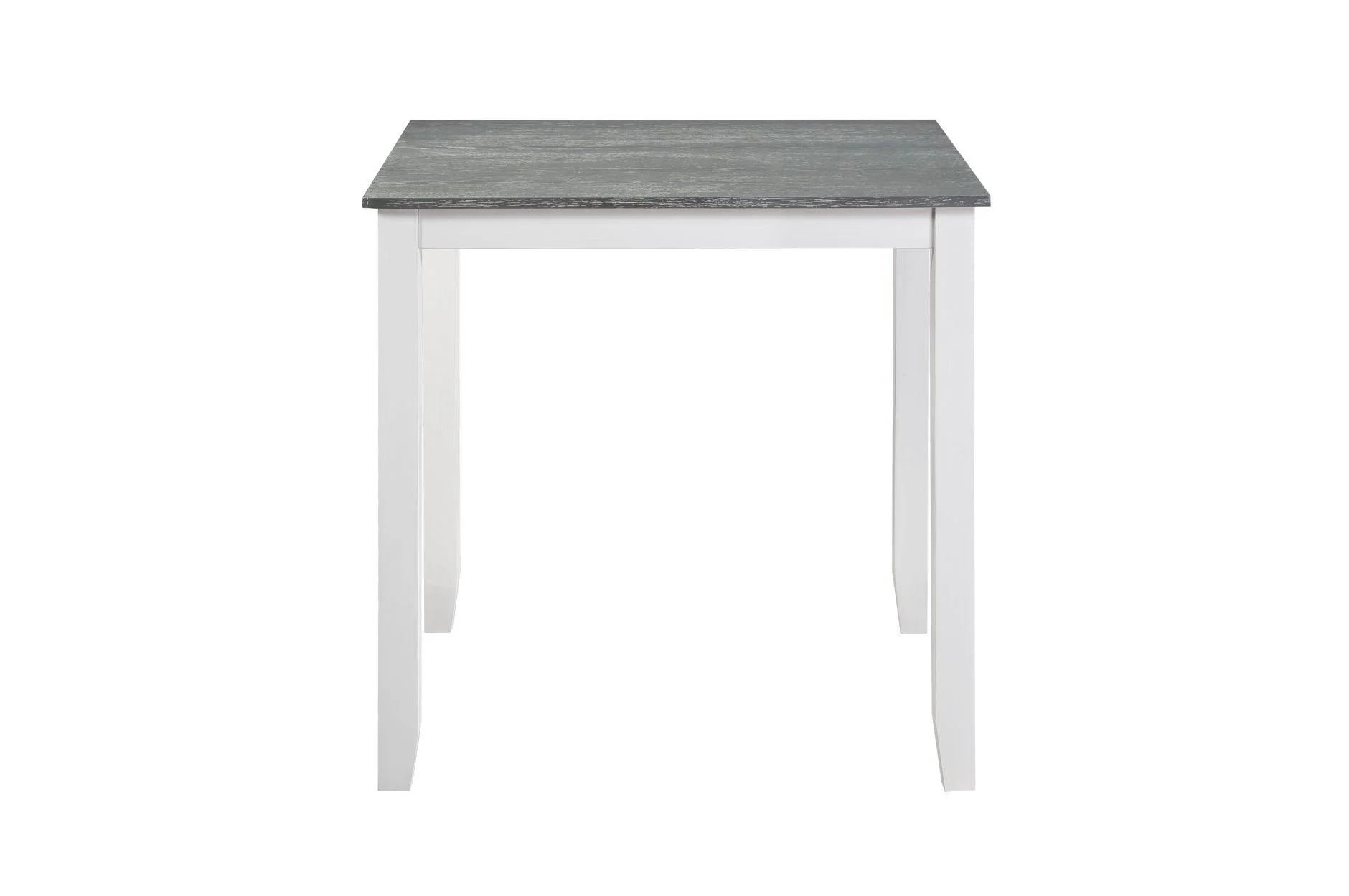 Lowell White Gray Fabric Square Counter Height Set - Image 3