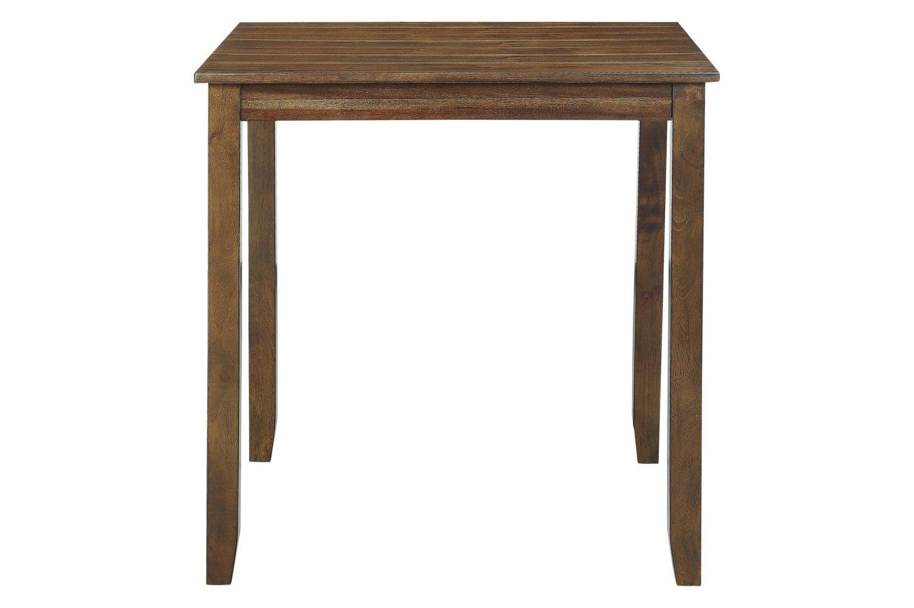 Weston Brown Faux Leather Square Counter Height Set - Image 2