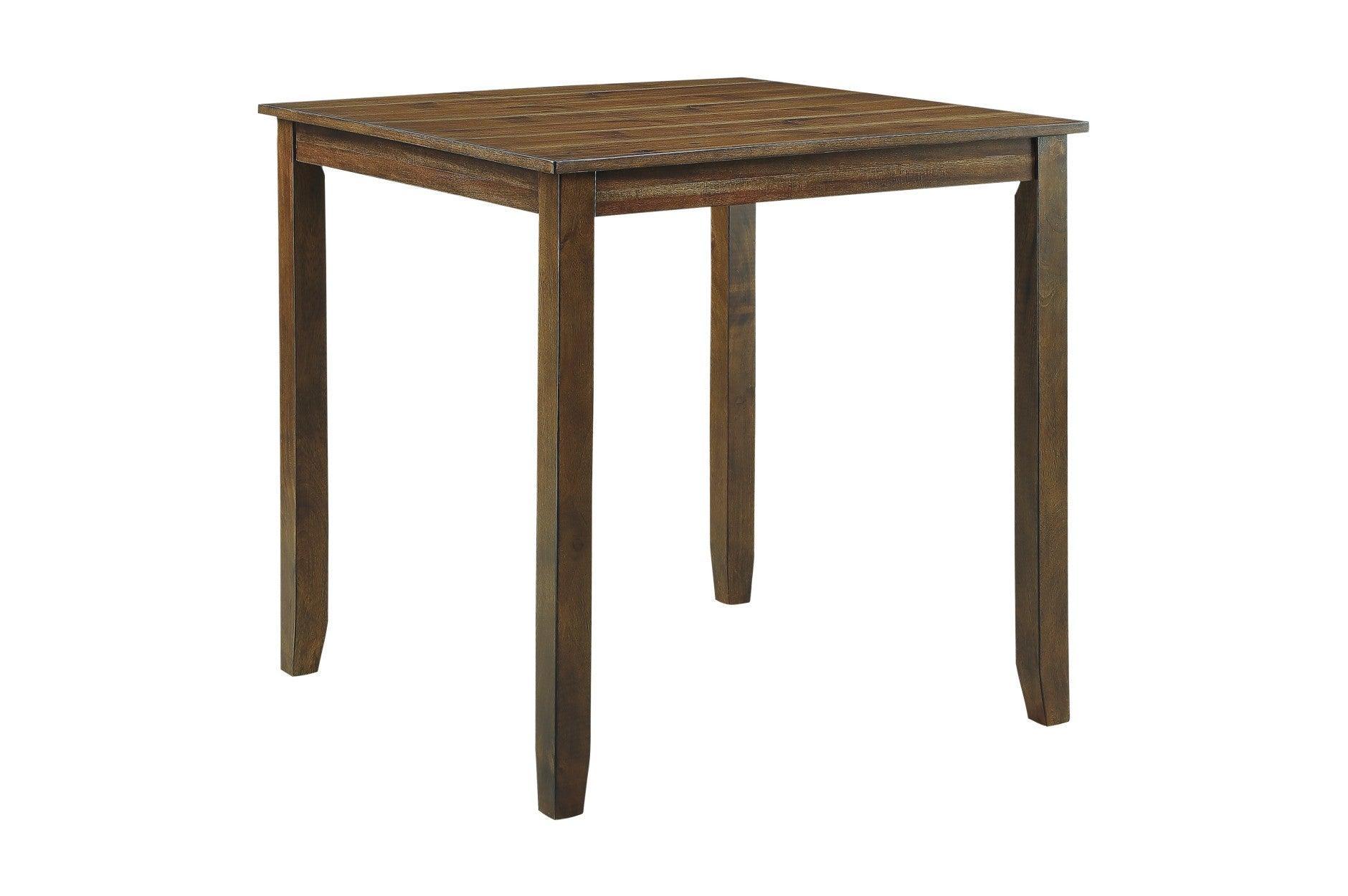 Weston Brown Faux Leather Square Counter Height Set - Image 3