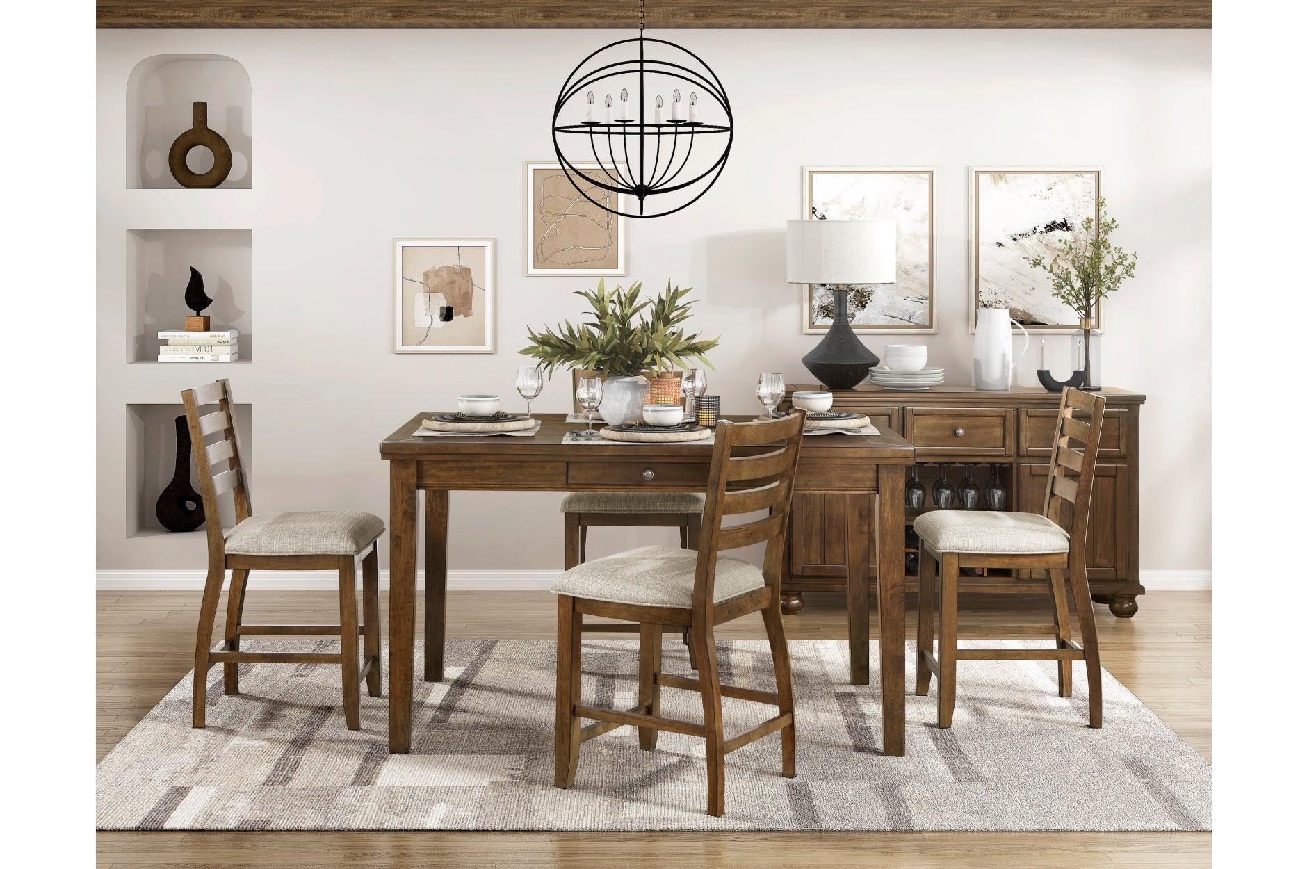 Tigard Brown Counter Height Set - Image 2