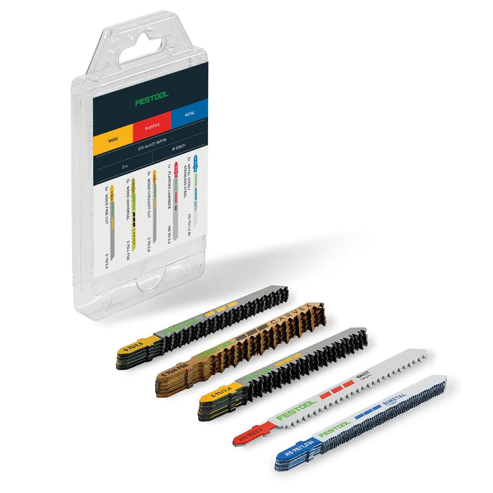 Jigsaw Blade Set STS-Sort P/M/B – 21 Piece