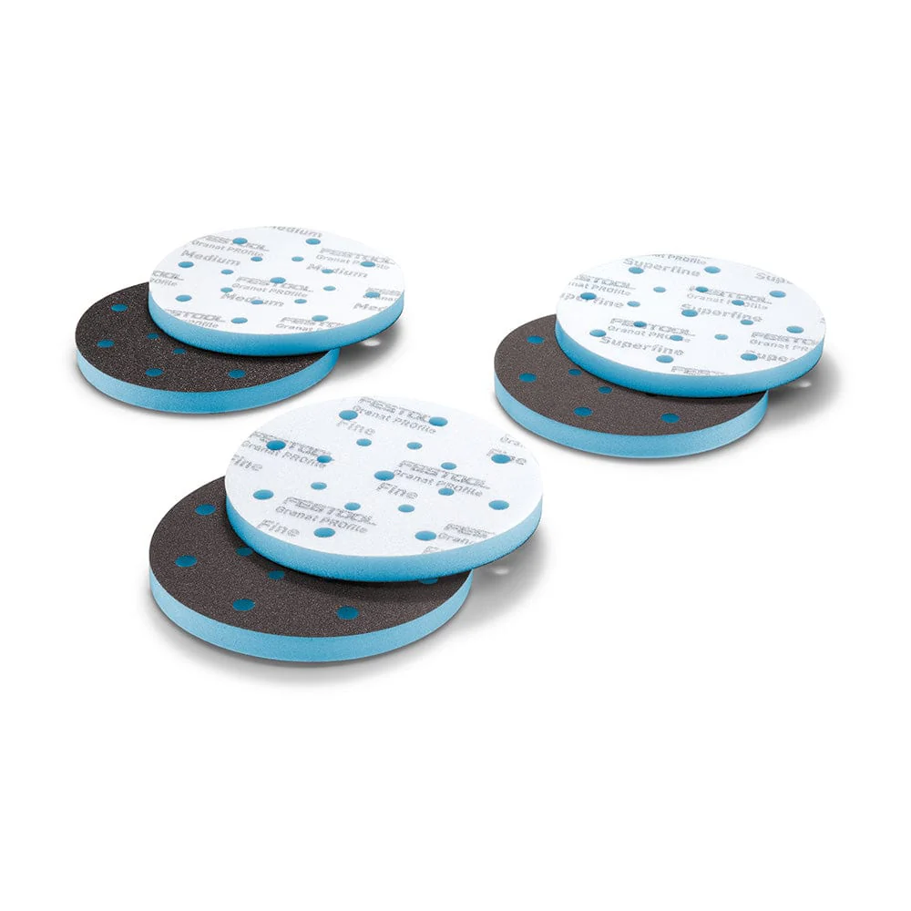 Granat PROfile Foam Abrasive Disc – D150 Medium-Superfine – 10 Pack Assortment