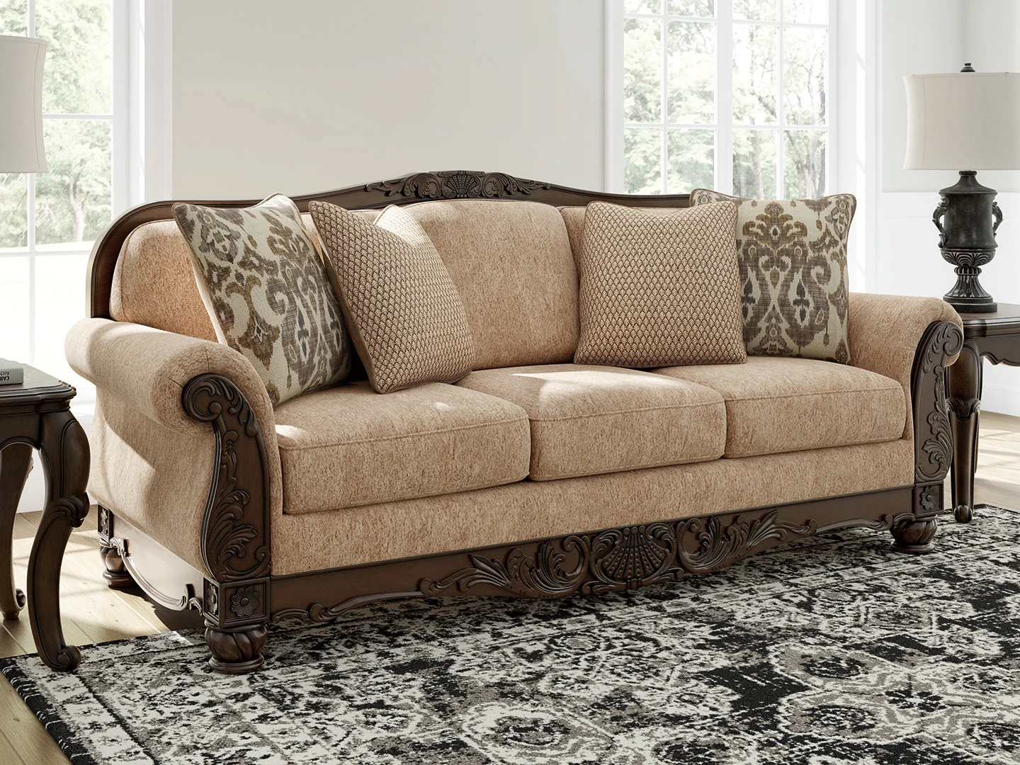 Chelsworth Golden Chenille Sofa - Image 1