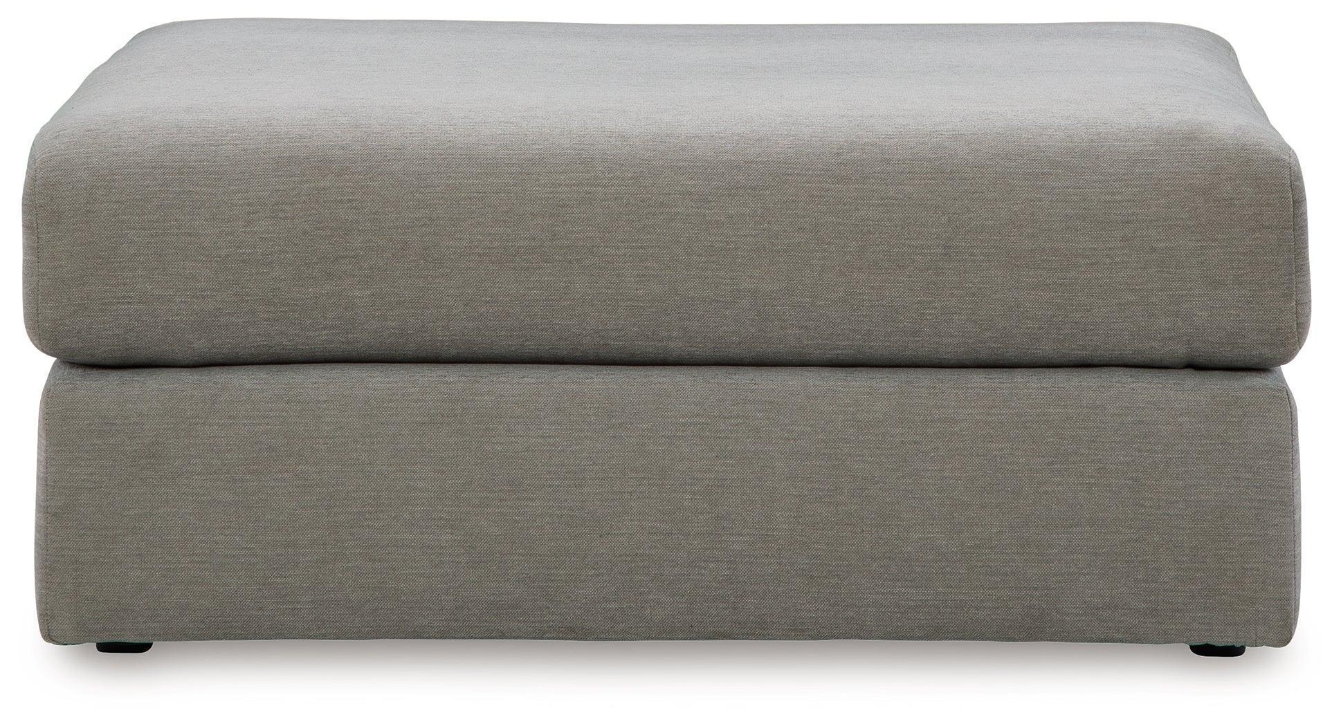 Avaliyah Ash Chenille Oversized Accent Ottoman - Image 3