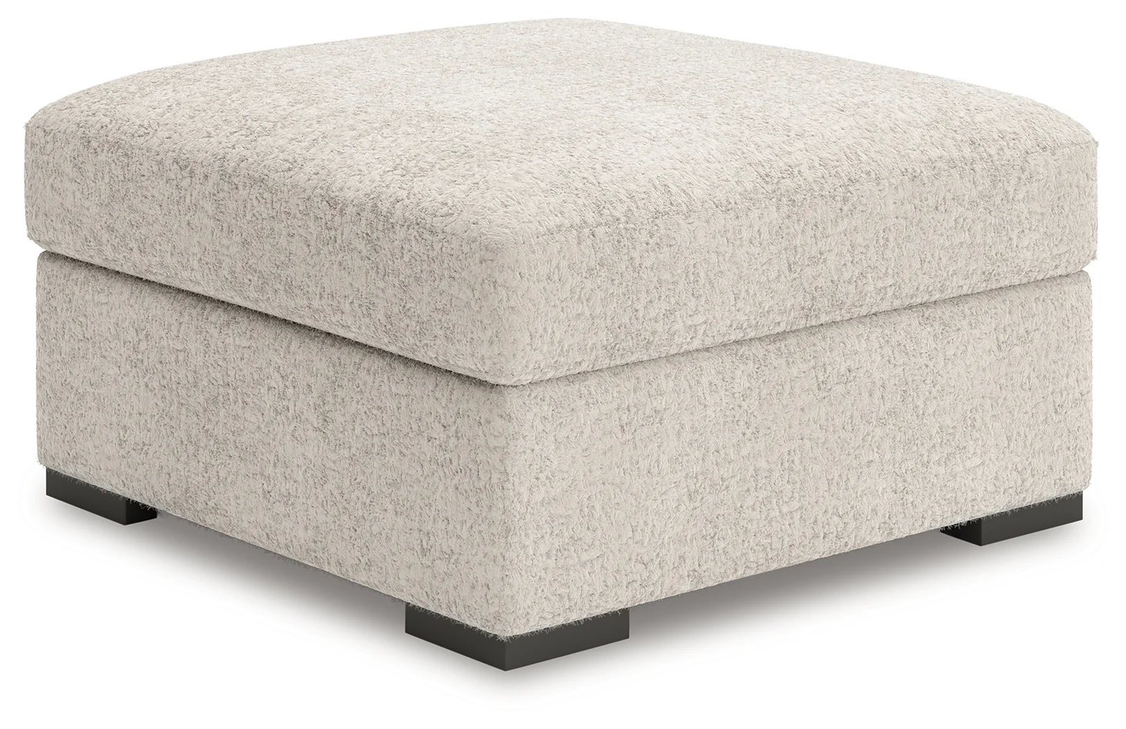 Cuddle Plush Arctic Chenille,Velvet Oversized Accent Ottoman - Image 1