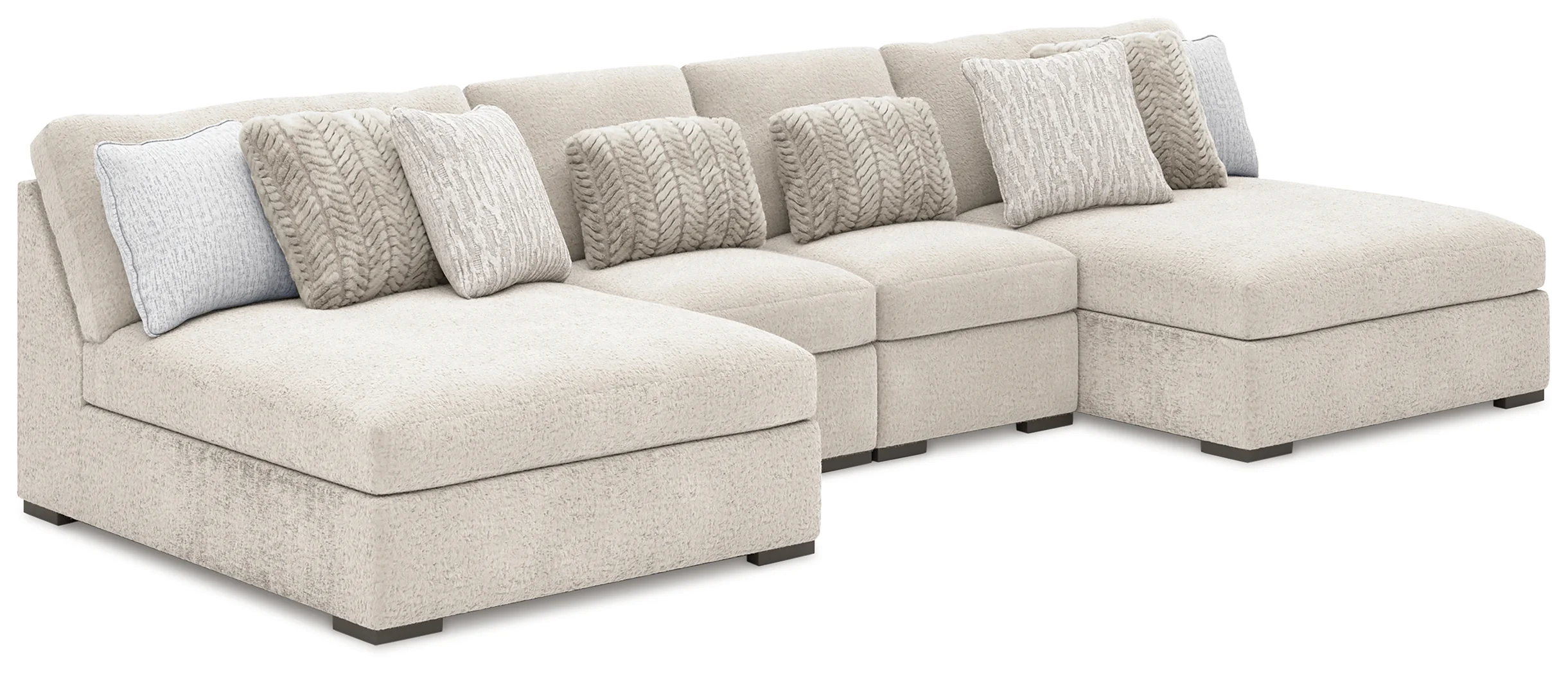 Cuddle Plush Arctic 4-Piece Sectional with Chaise - Image 3