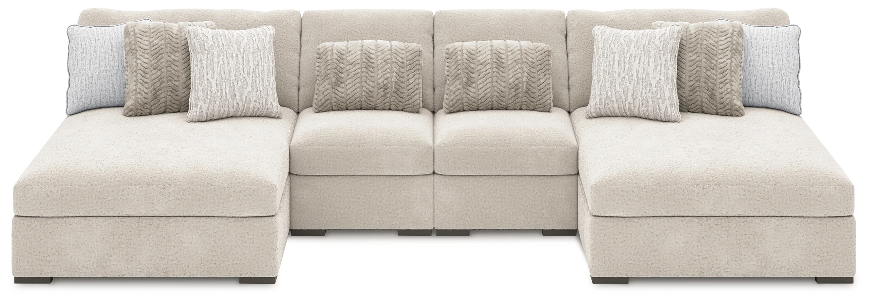 Cuddle Plush Arctic 4-Piece Sectional with Chaise - Image 2