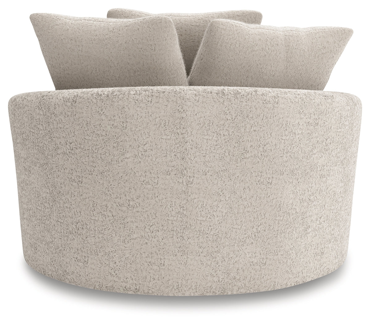Cuddle Plush Arctic Chenille,Velvet Oversized Swivel Accent Chair - Image 3