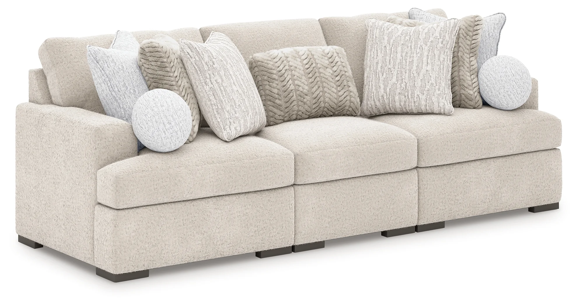 Cuddle Plush Arctic 3-Piece Sectional - Image 1