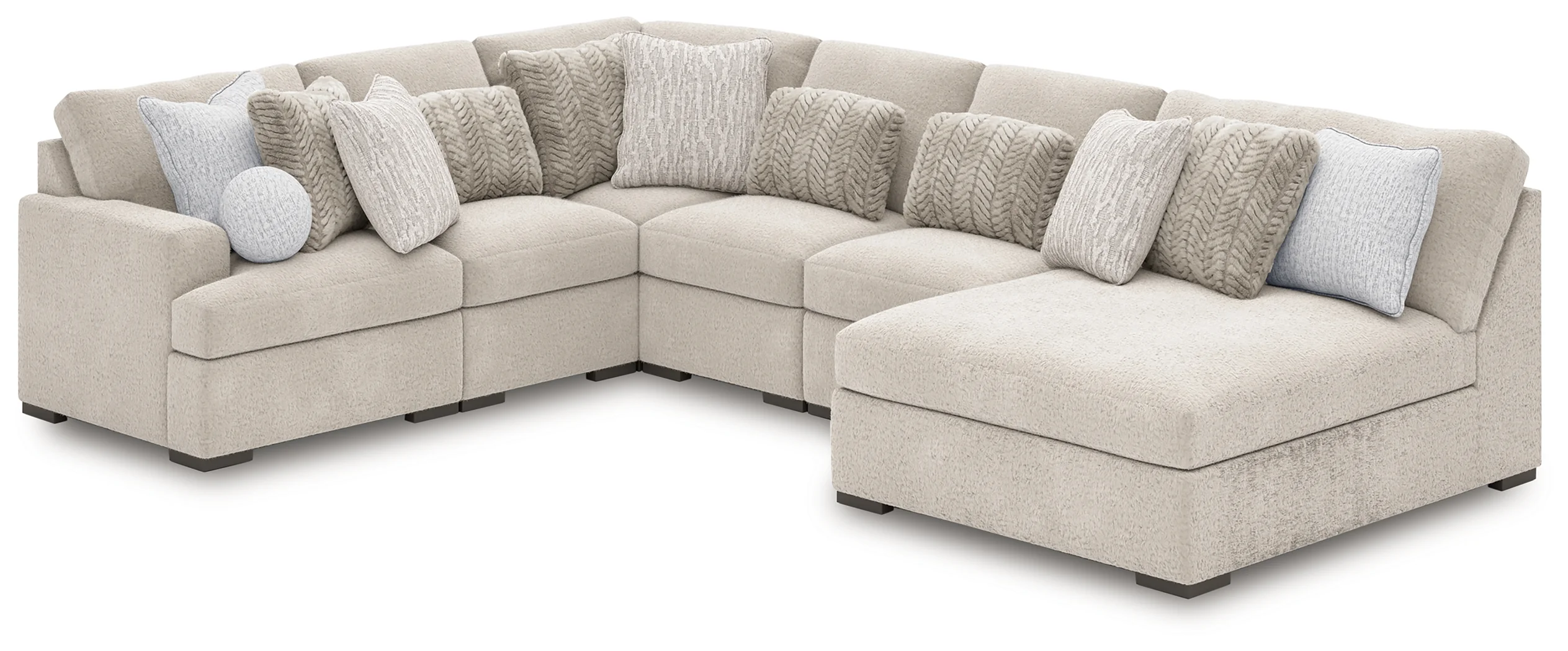 Cuddle Plush Arctic 6-Piece Sectional with Chaise - Image 3