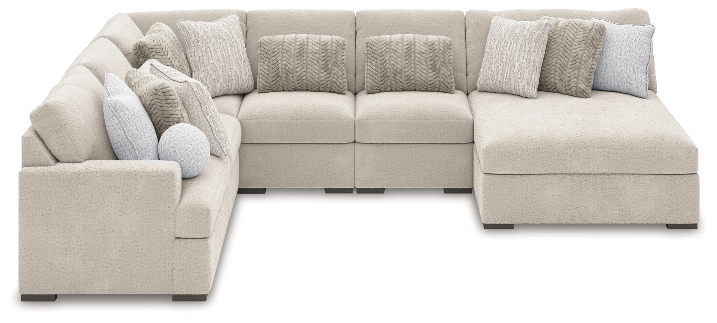 Cuddle Plush Arctic 6-Piece Sectional with Chaise - Image 2