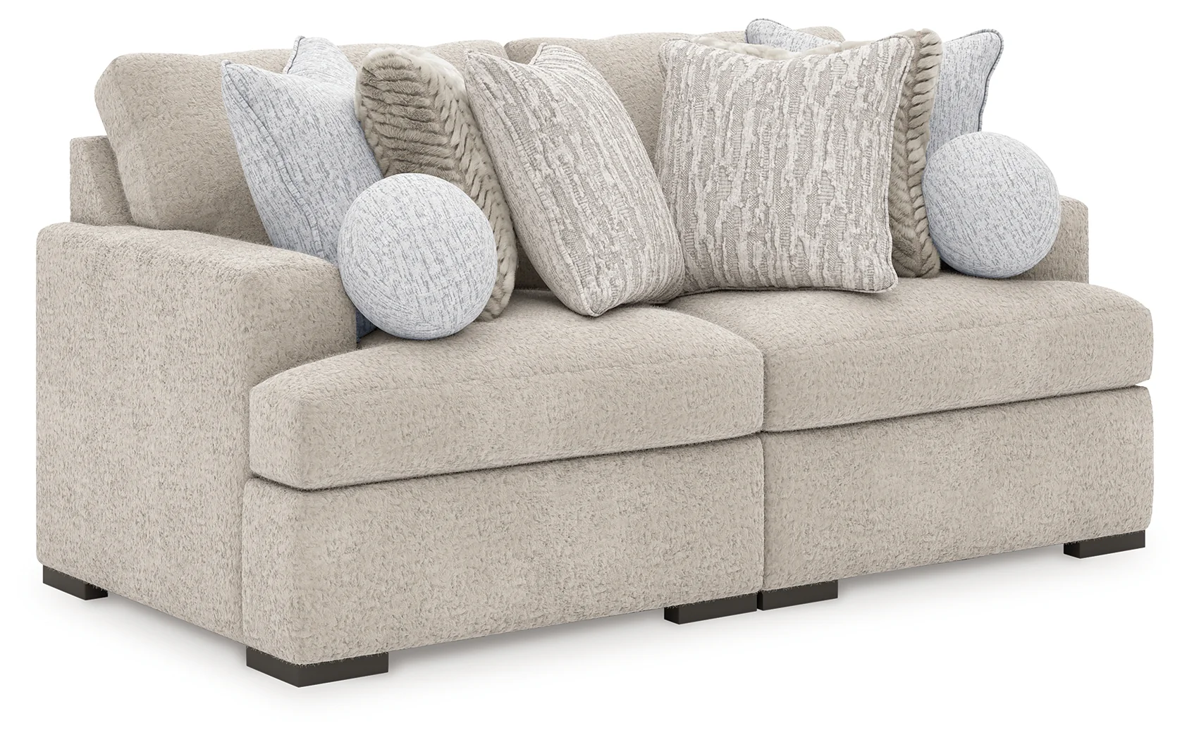 Cuddle Plush Arctic 2-Piece Sectional - Image 1