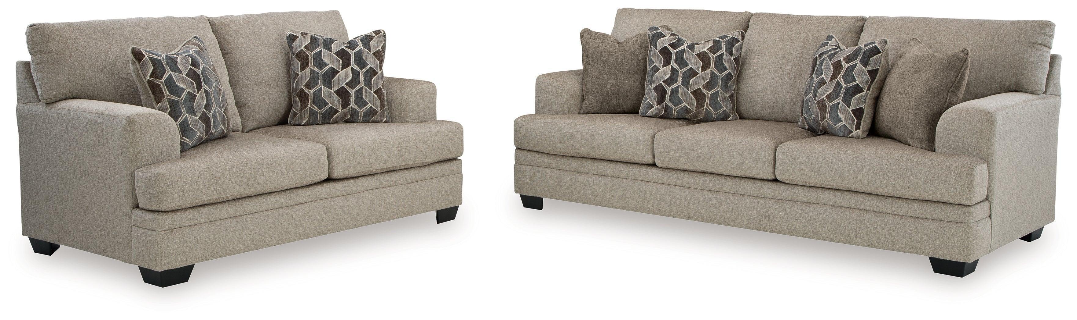 Stonemeade Taupe Sofa And Loveseat - Image 3