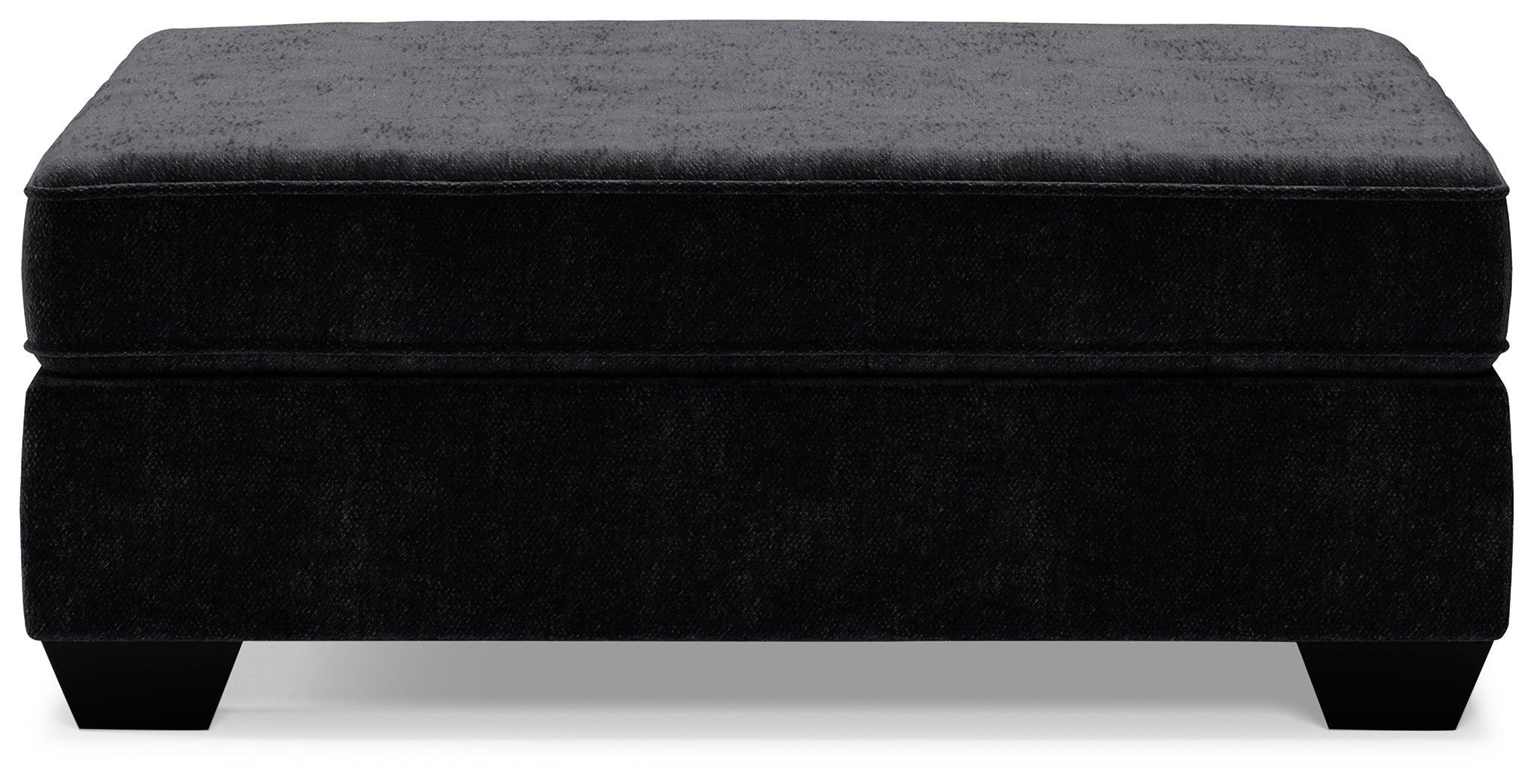 Lavernett Charcoal Chenille,microfiber Oversized Accent Ottoman - Image 3