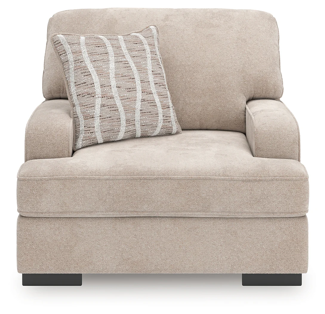 High Profile Taupe Chenille Oversized Chair - Image 3