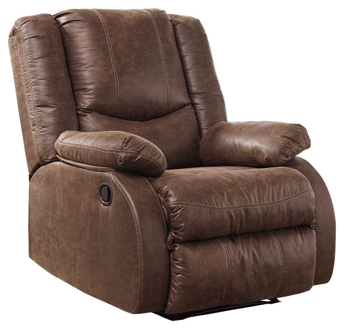 Bladewood Coffee Faux Leather Recliner - Image 2