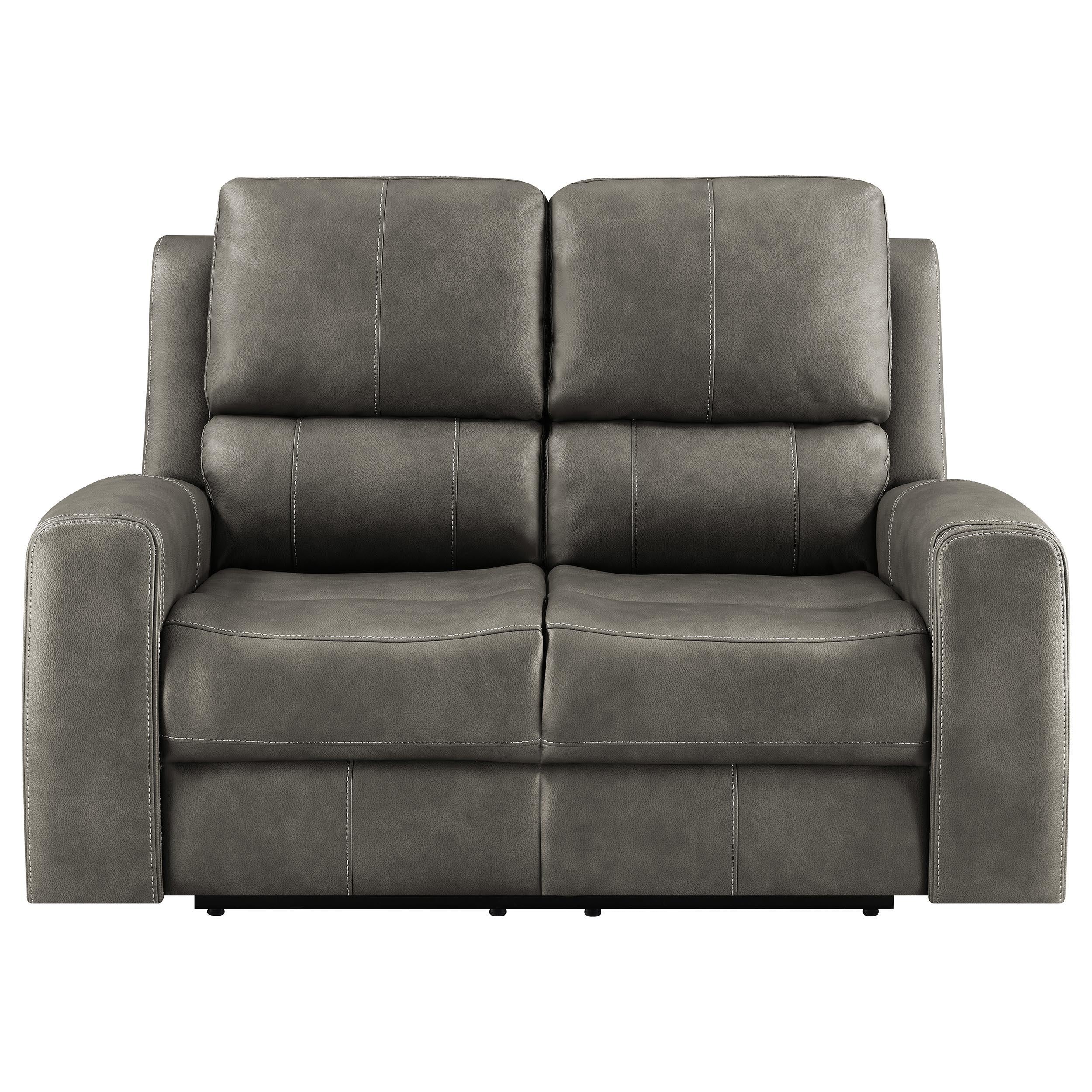 Brickston Triple Power Reclining Loveseat Charcoal - Image 3