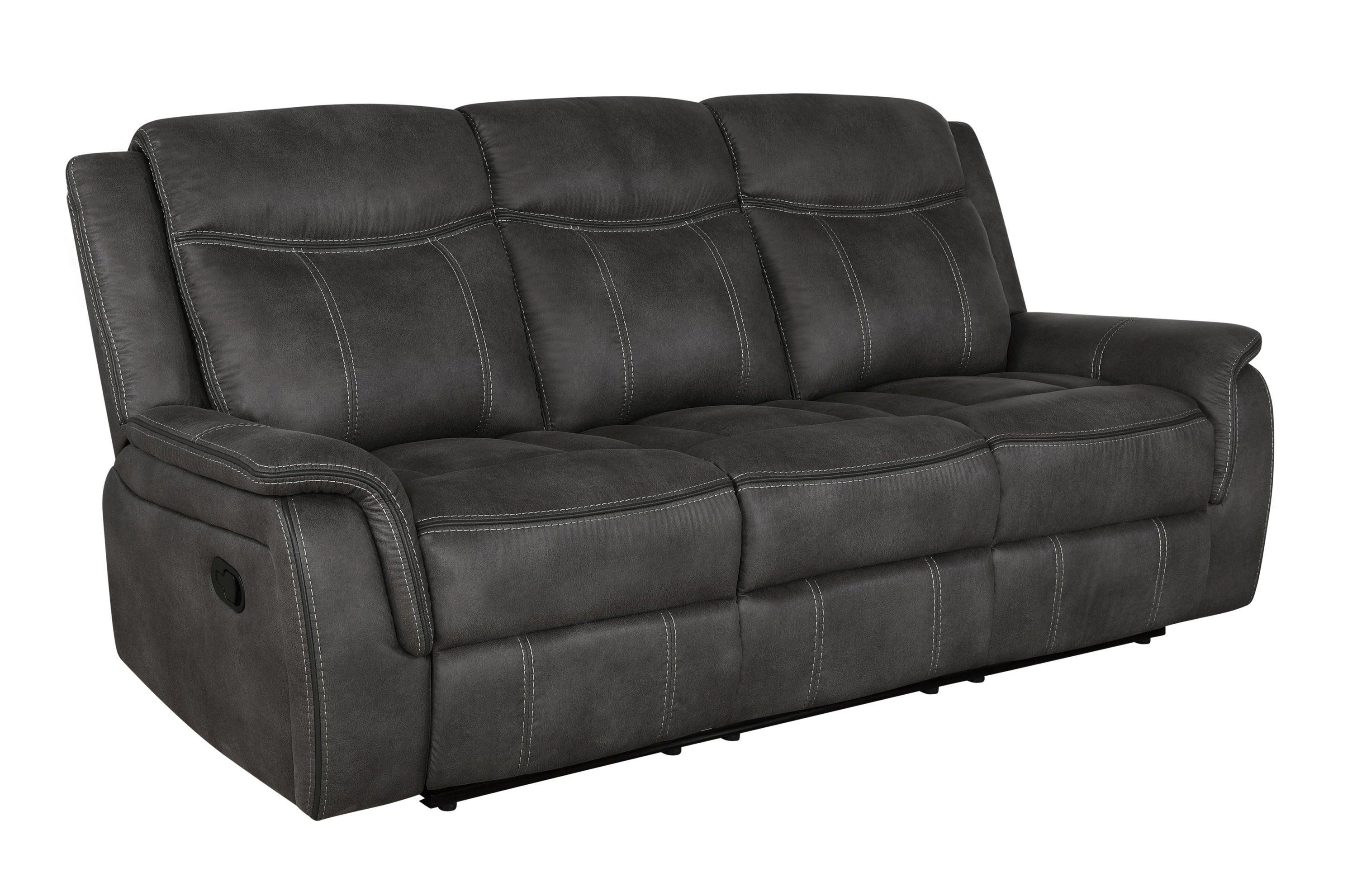 Lawrence Upholstered Tufted Back Motion Sofa - Image 2