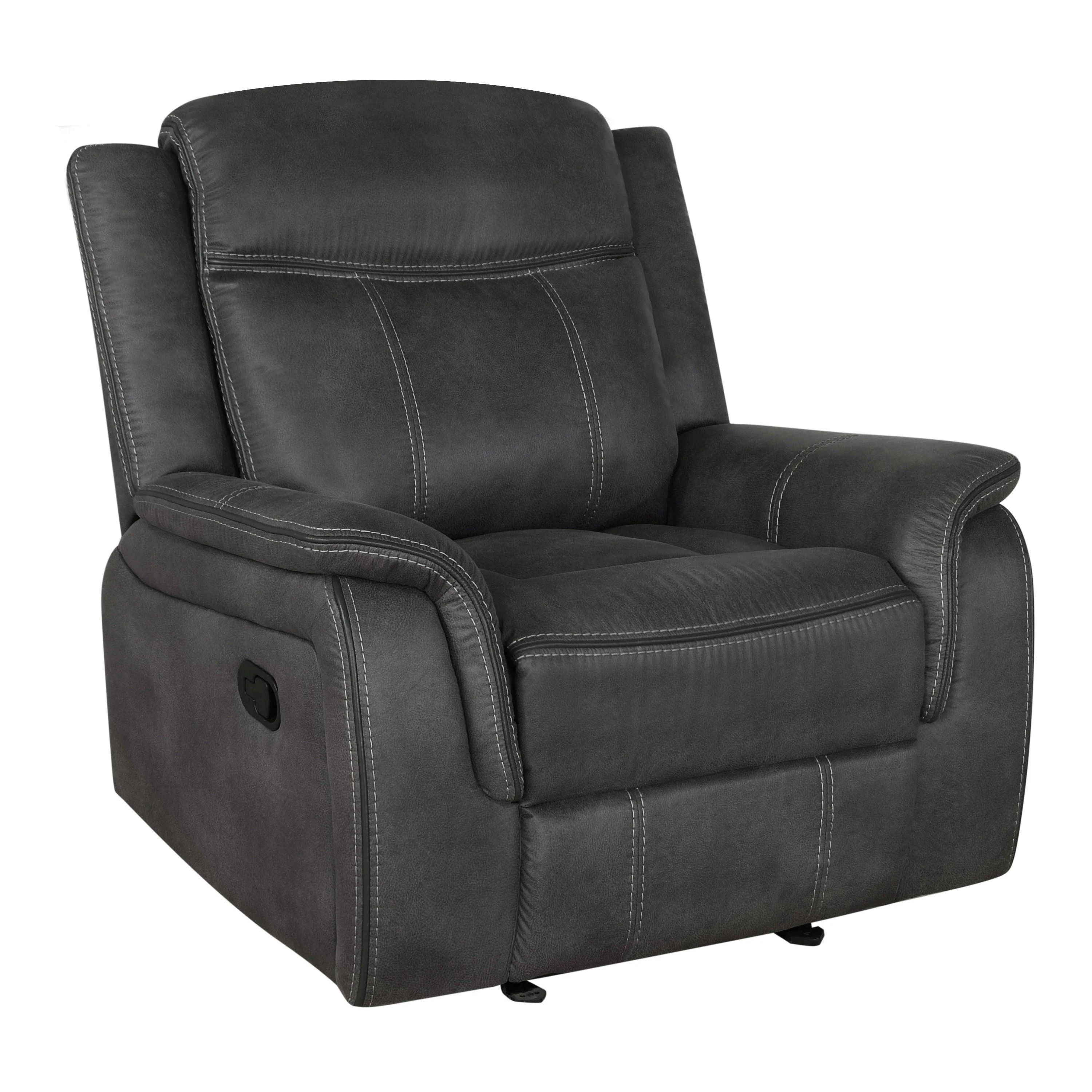Lawrence Upholstered Tufted Back Motion Sofa - Image 3