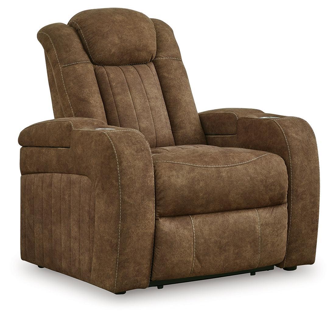 Wolfridge Brindle Faux Leather Power Recliner - Image 2