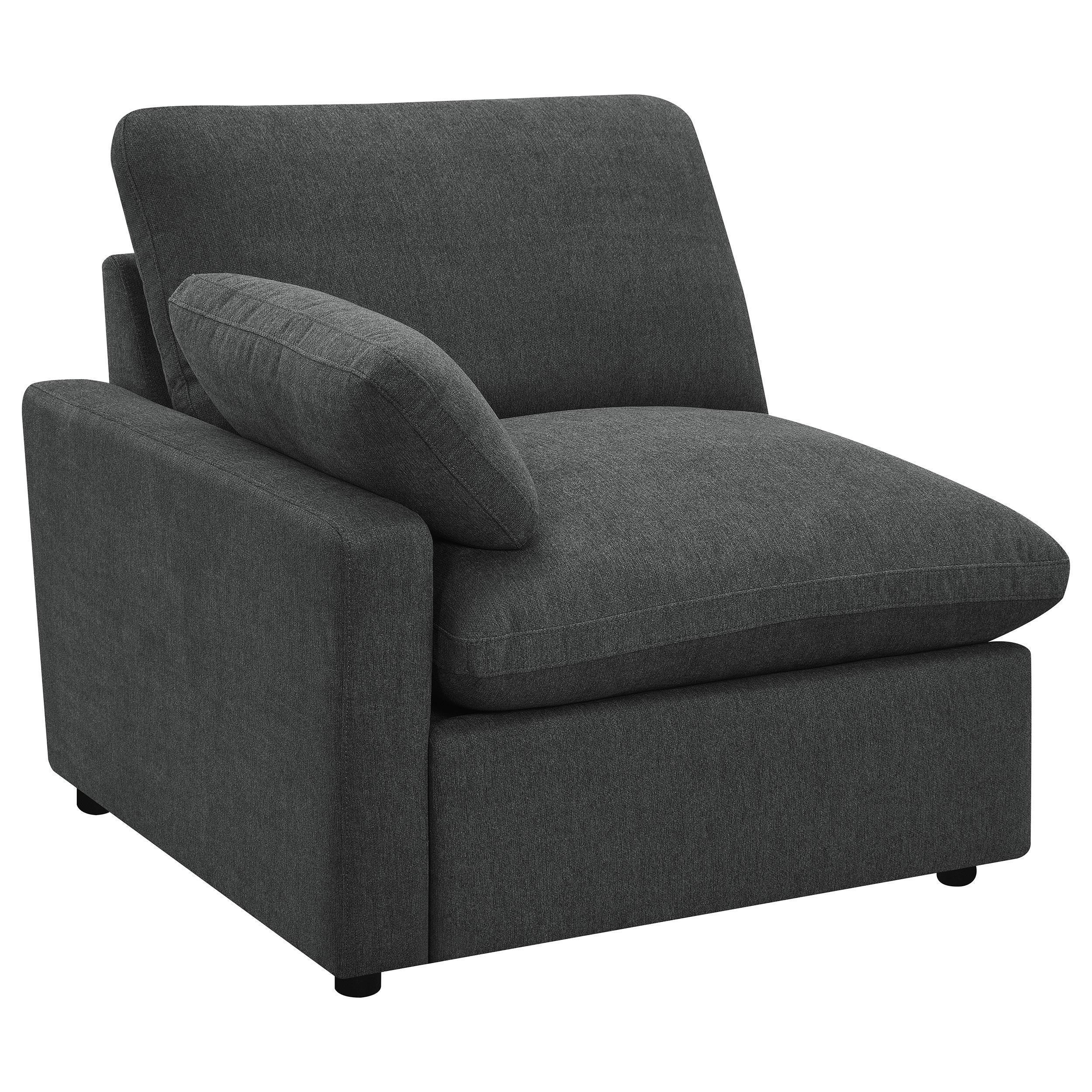 Collins Modular Power Loveseat Dark Grey - Image 3