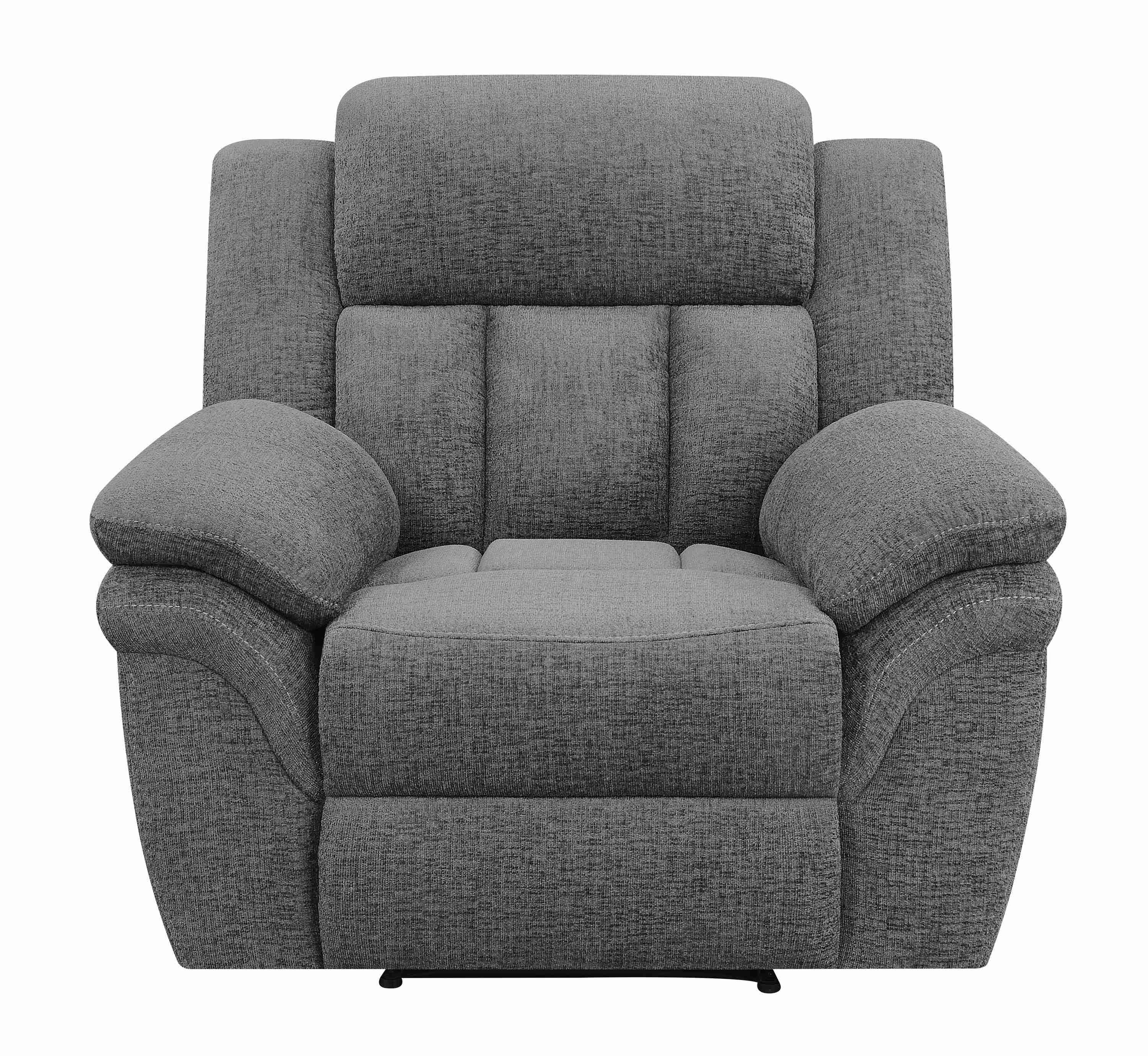 Bahrain Upholstered Glider Recliner Charcoal - Image 2