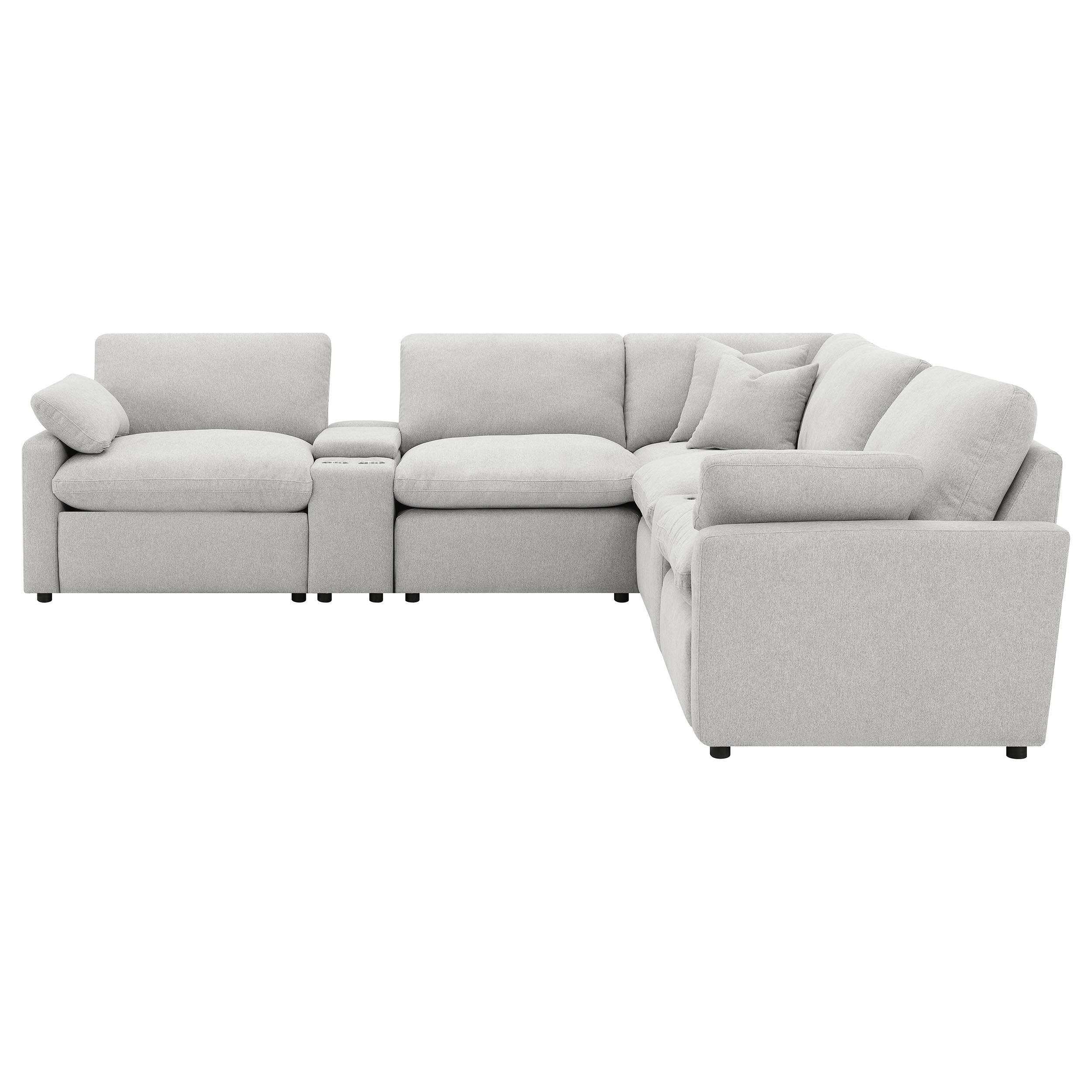 Collins 7-piece Modular Power Reclining Sectional Grey - Image 3