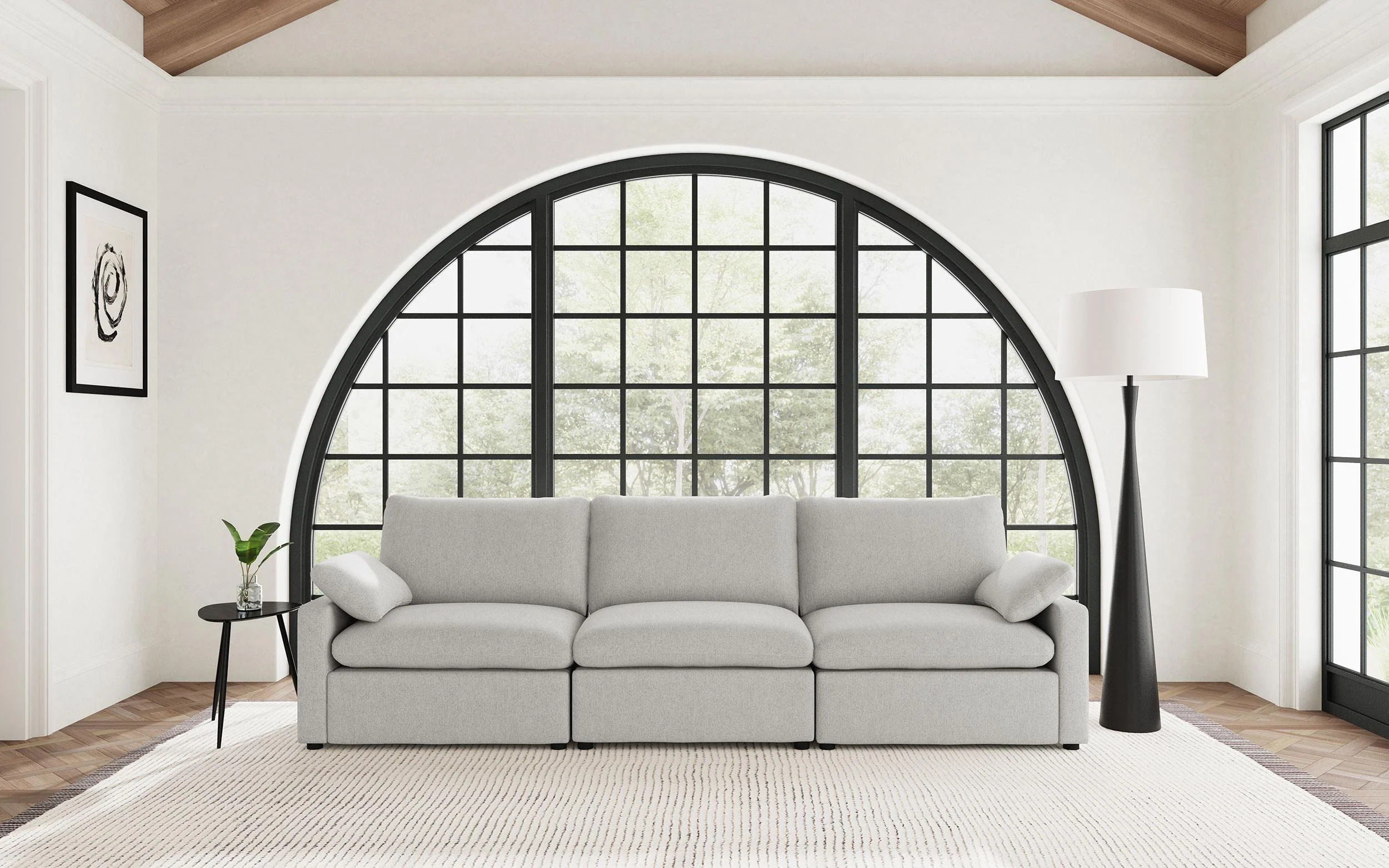 Collins Modular Power Sofa Grey - Image 2