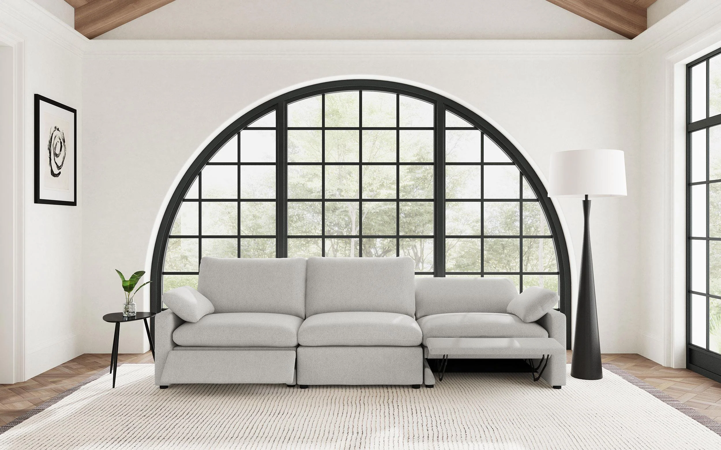 Collins Modular Power Sofa Grey - Image 3