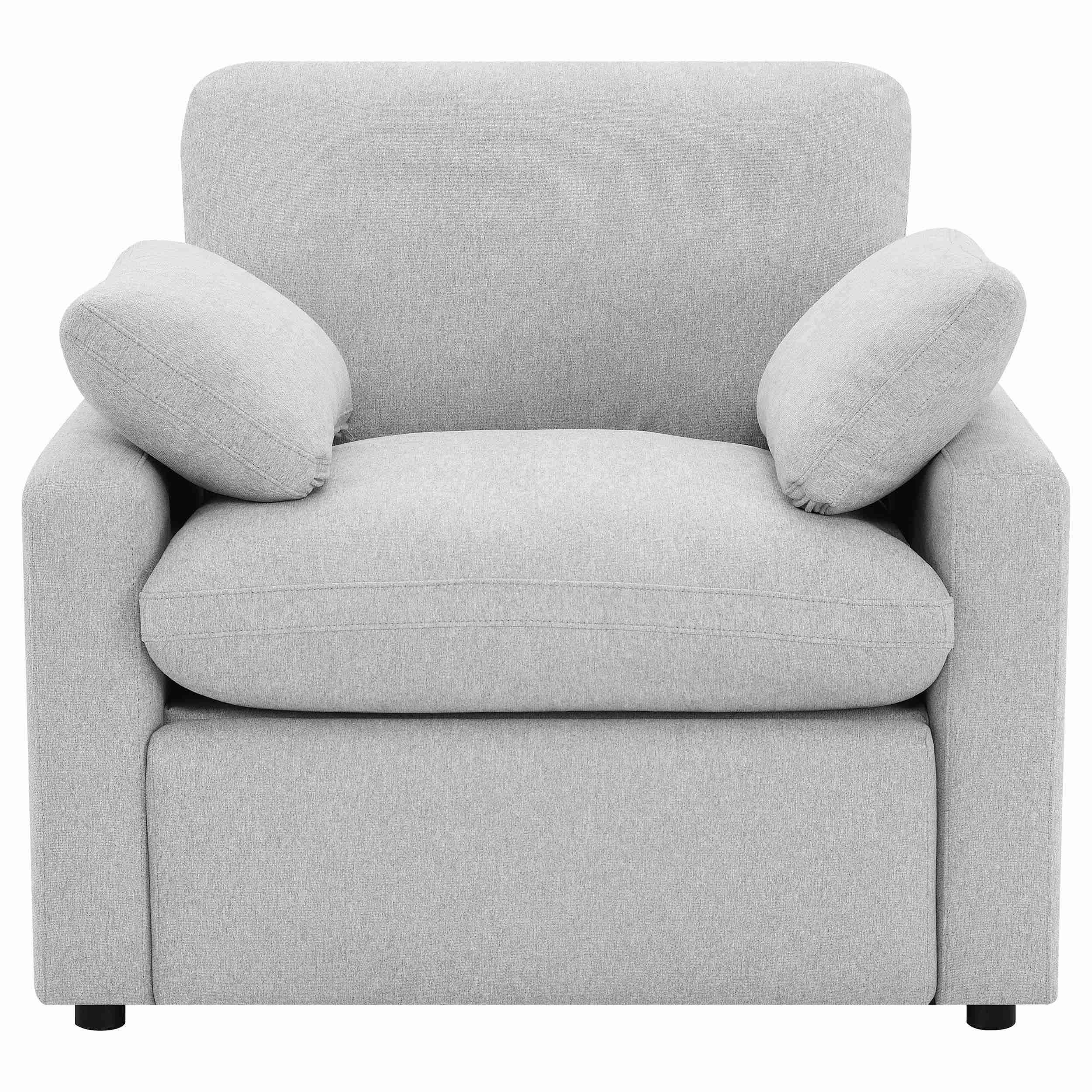 Collins Upholstered Power Recliner Chair Grey - Image 3